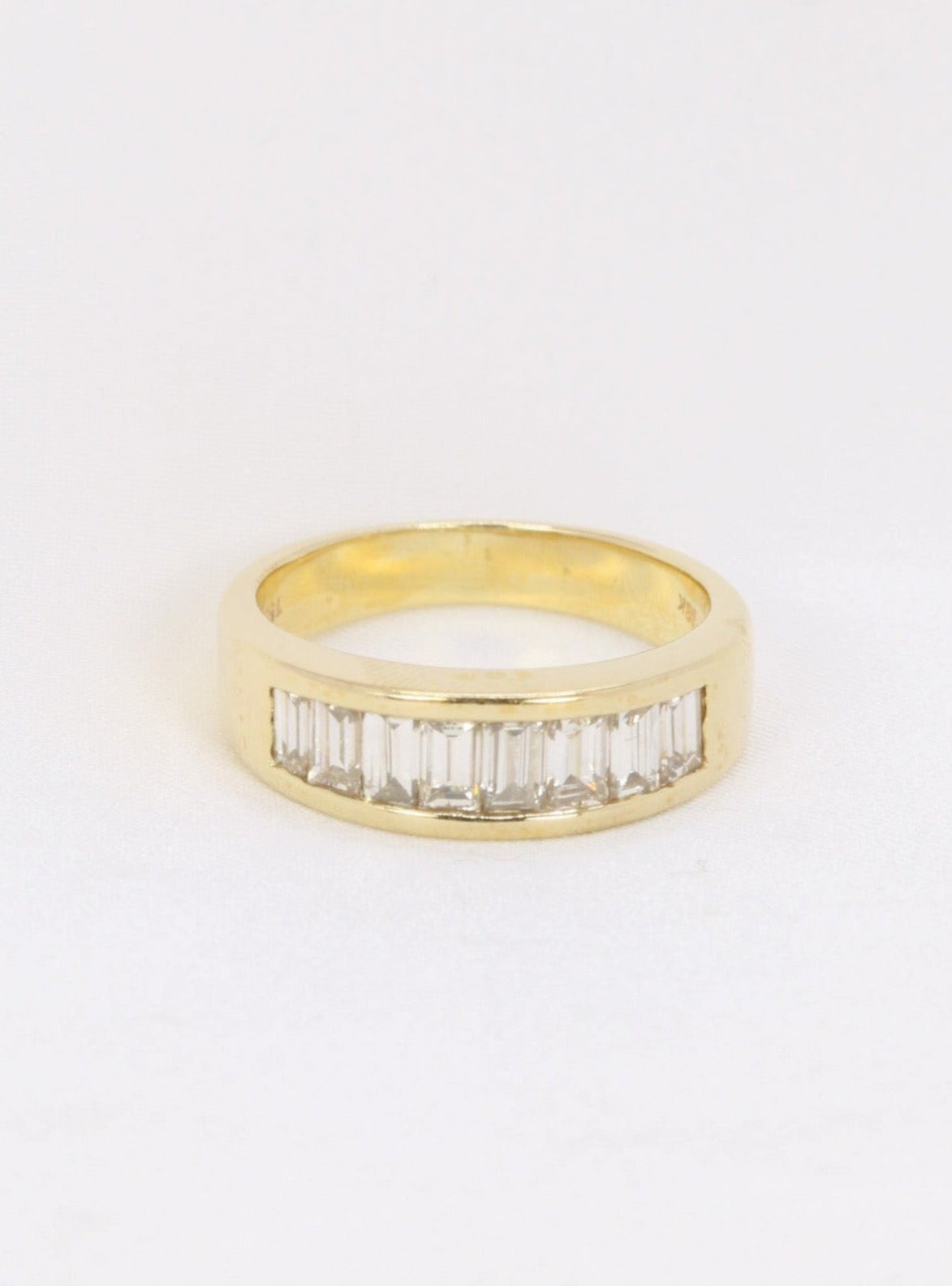 Bague en or et diamants taille baguette 1,2 ct