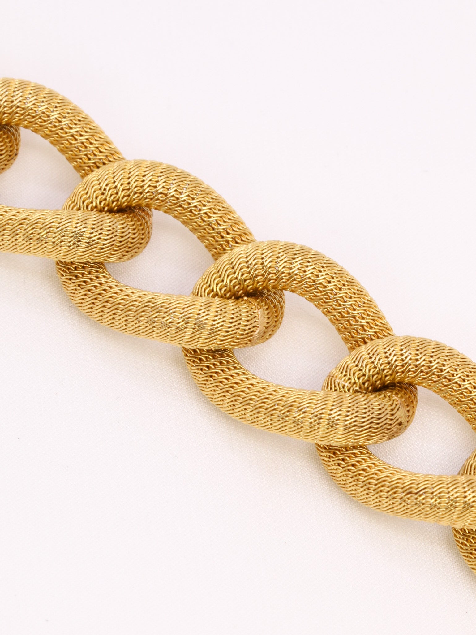 Bracelet vintage maillons or jaune