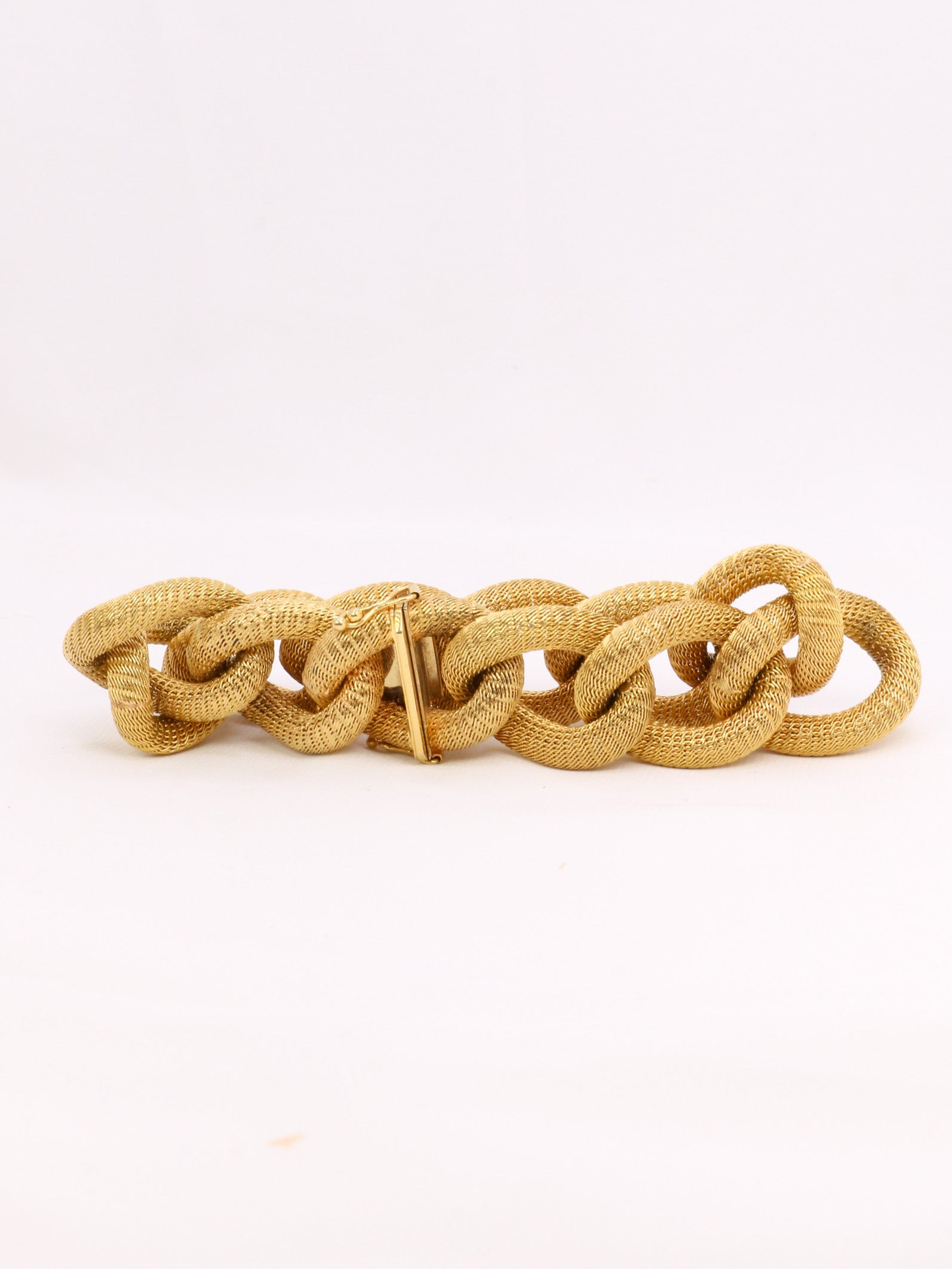 Bracelet vintage maillons or jaune