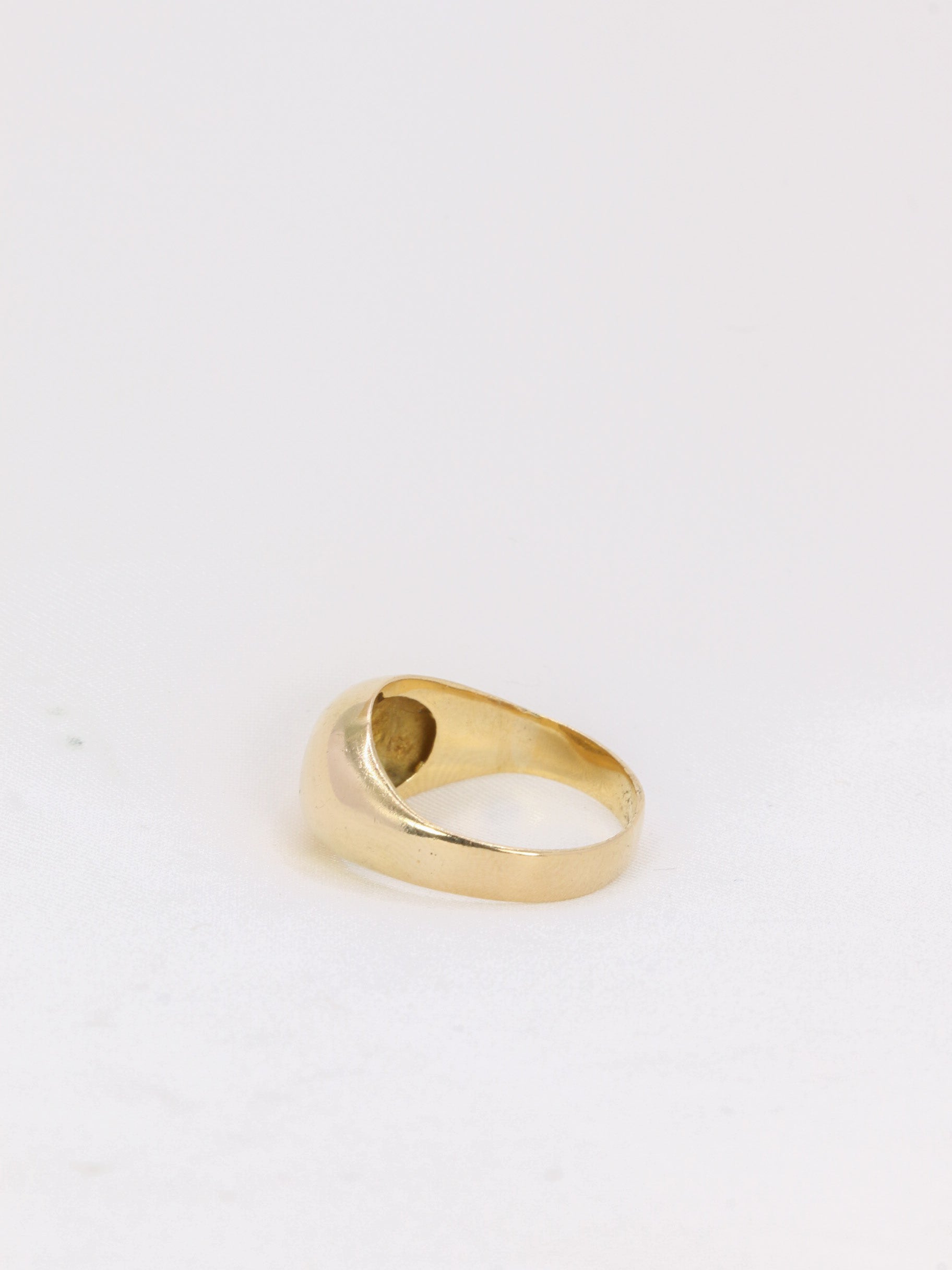 Bague jonc vintage en or et diamant 0,1 ct