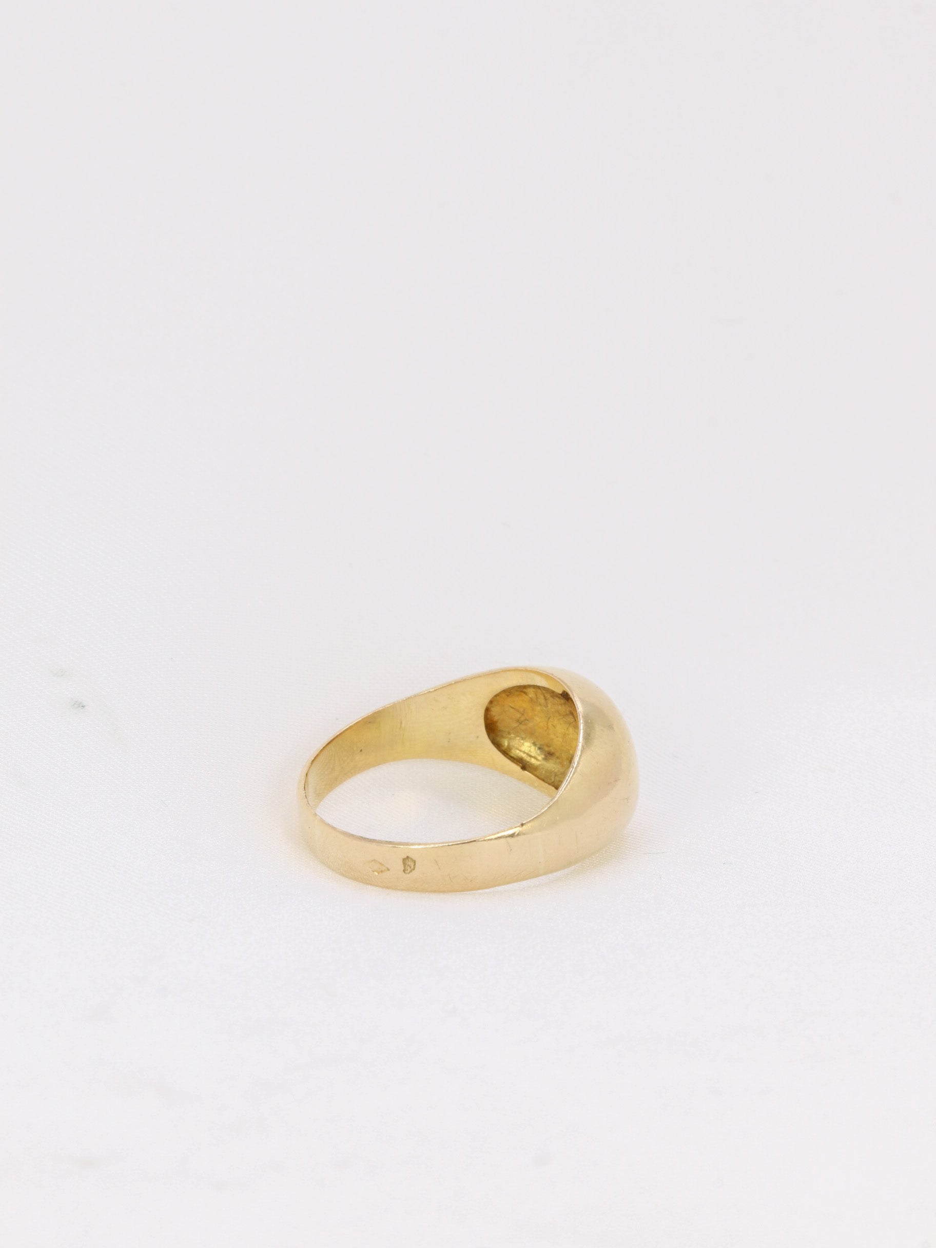 Bague jonc vintage en or et diamant 0,1 ct