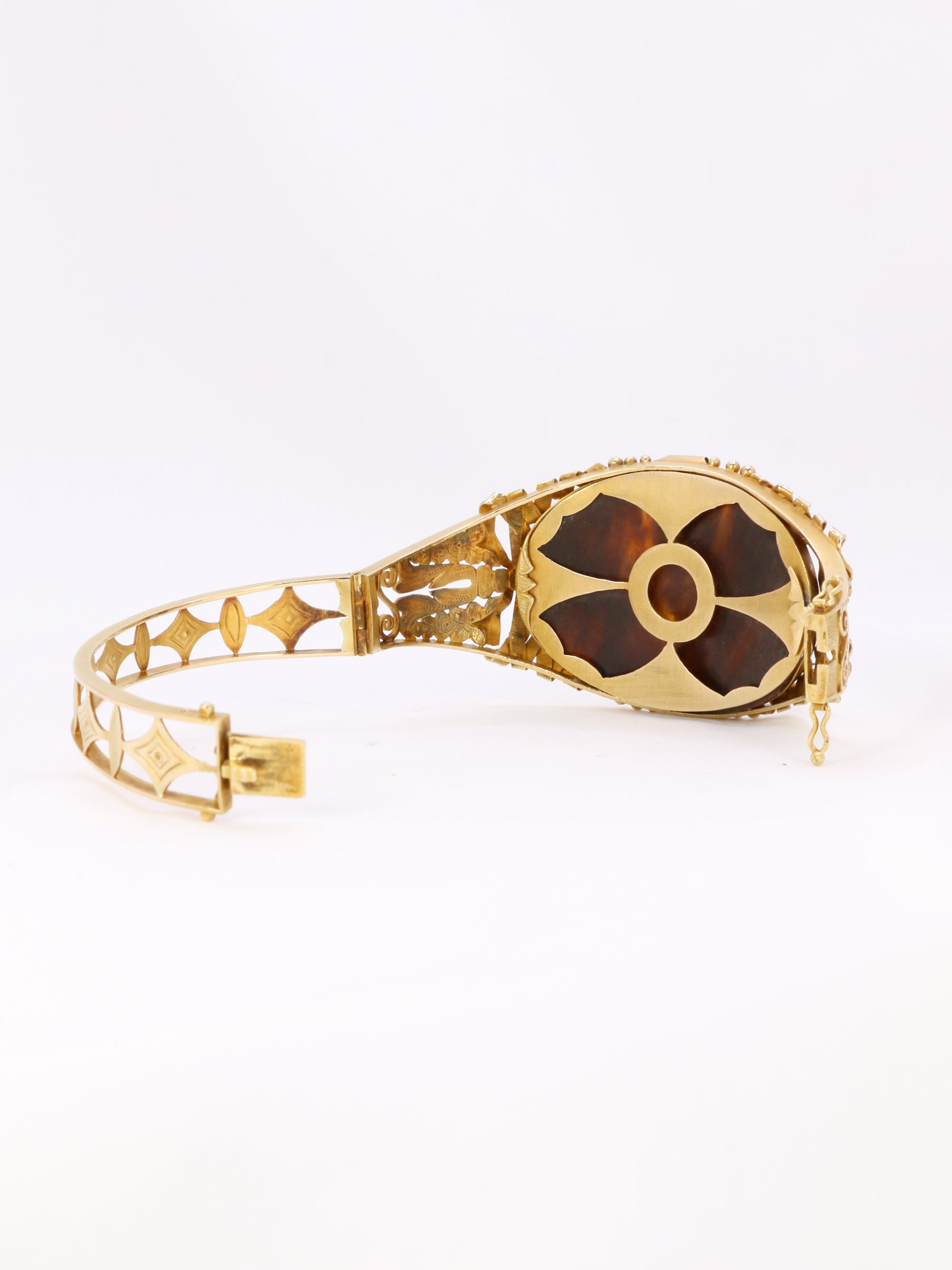 Bracelet Art nouveau camée sur ivoire