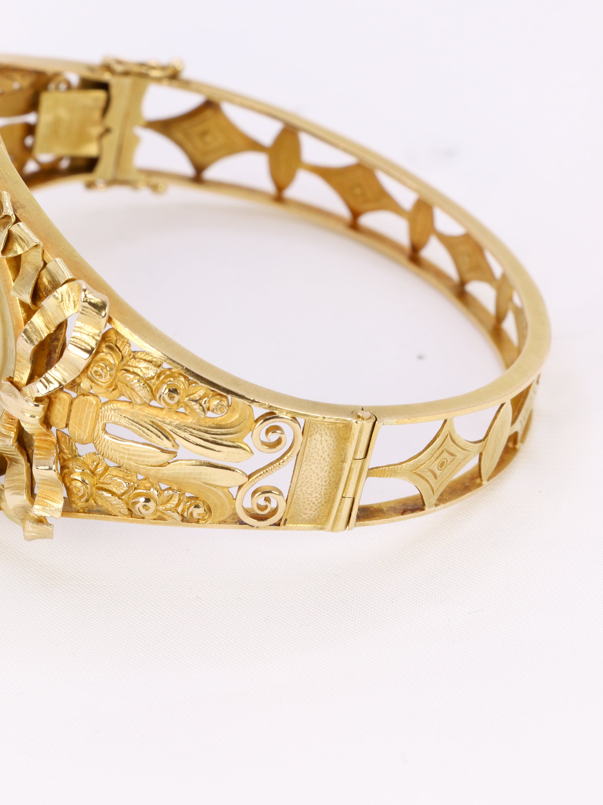 Bracelet Art nouveau camée sur ivoire