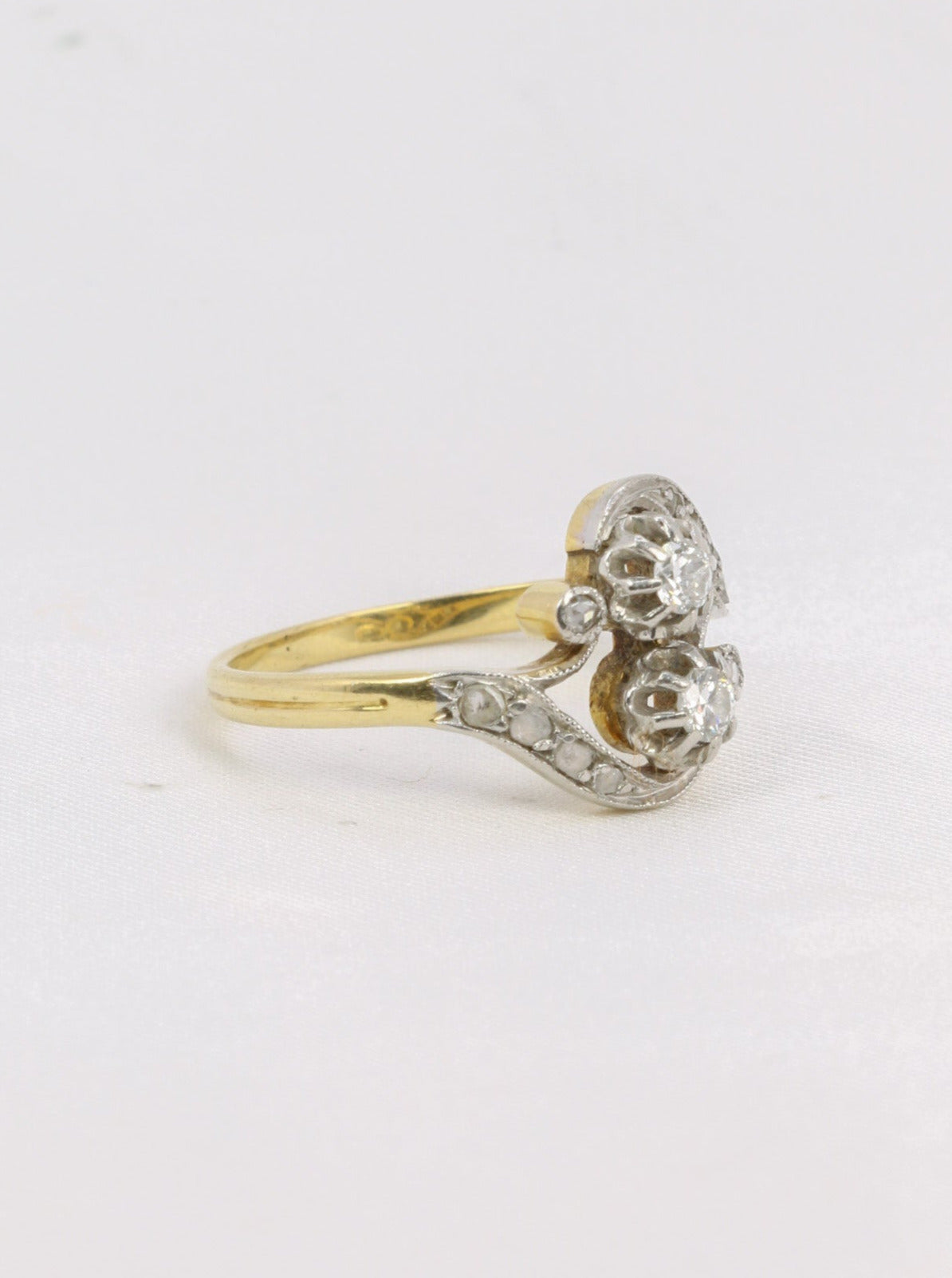 bague or jaune art nouveau