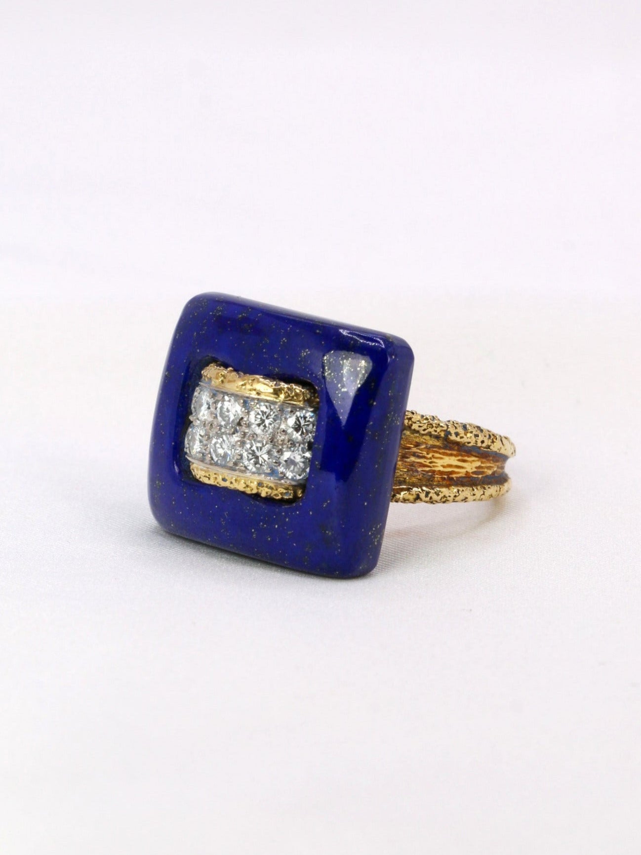 Bague VCA or diamants lapîs