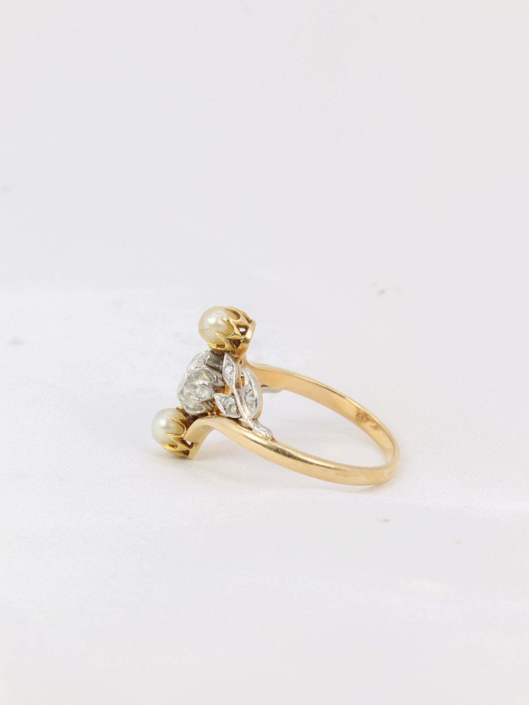 bague ancienne perles