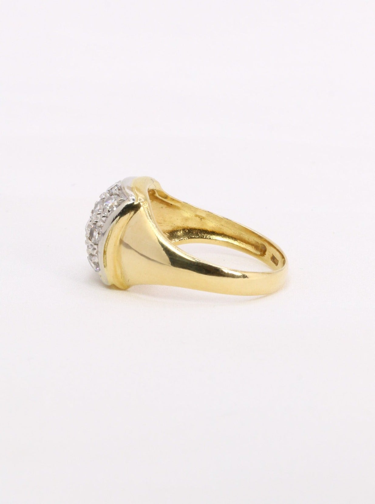 Bague vintage or diamants 0,6 carat