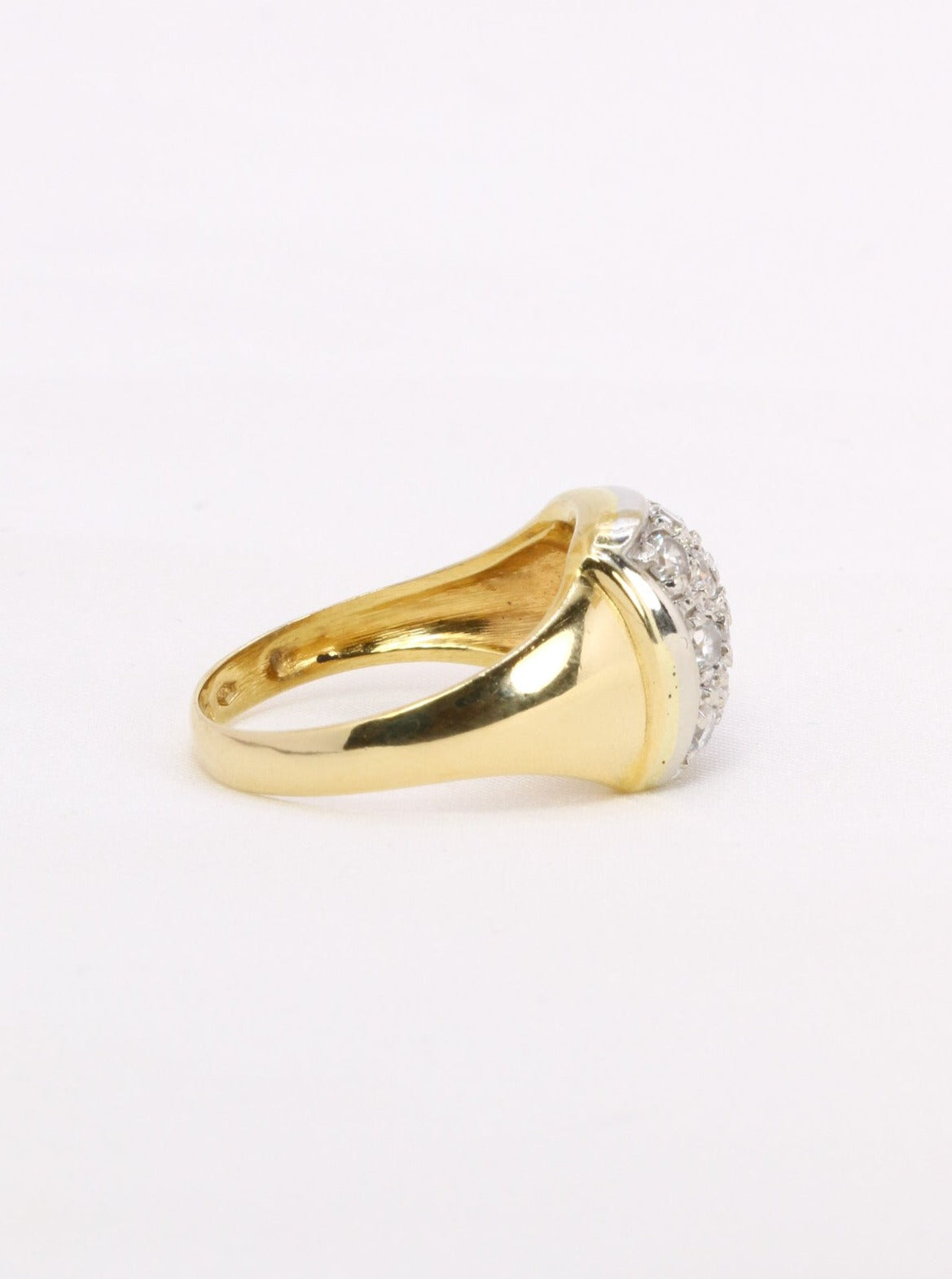 Bague vintage or diamants 0,6 carat