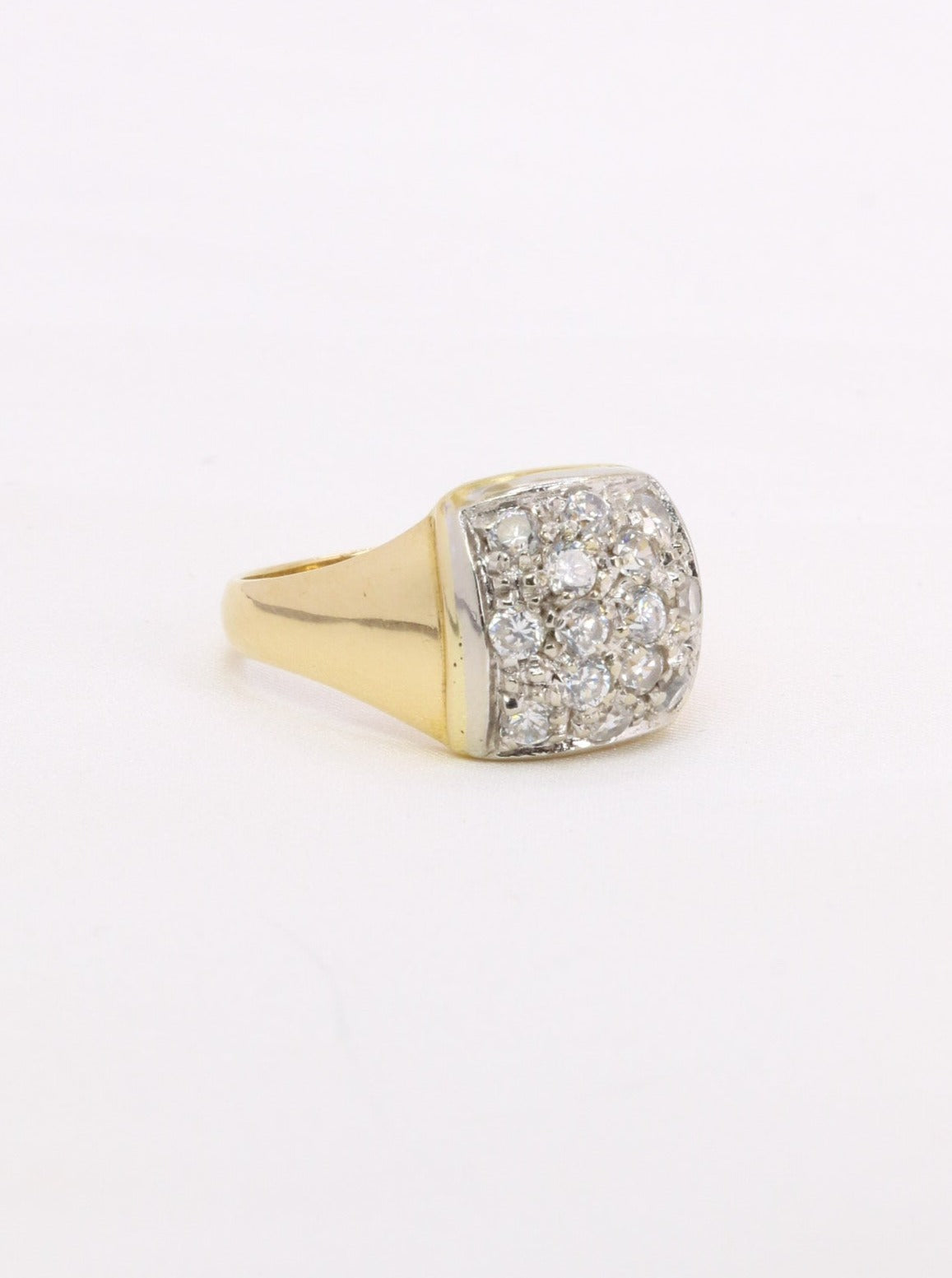 Bague vintage or diamants 0,6 carat