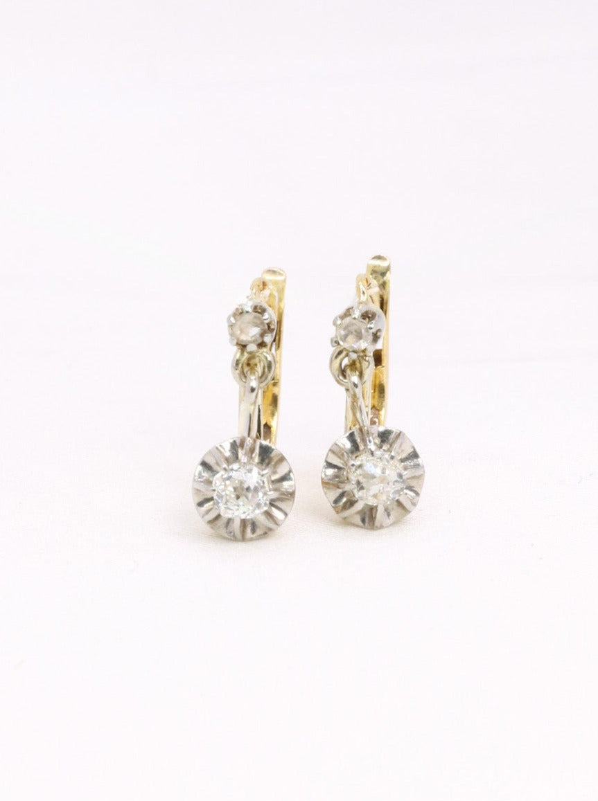 Dormeuses anciennes diamants