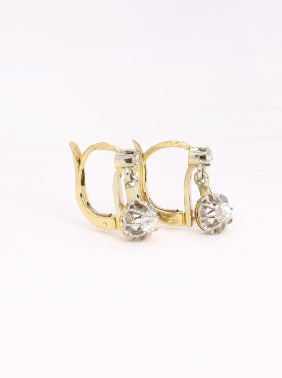 Dormeuses anciennes diamants