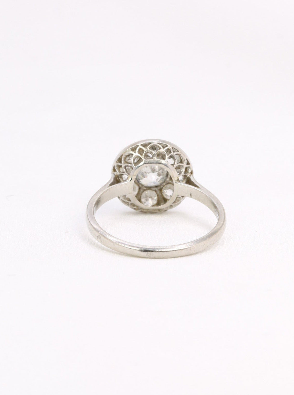 Bague Belle Epoque platine diamants taille ancienne