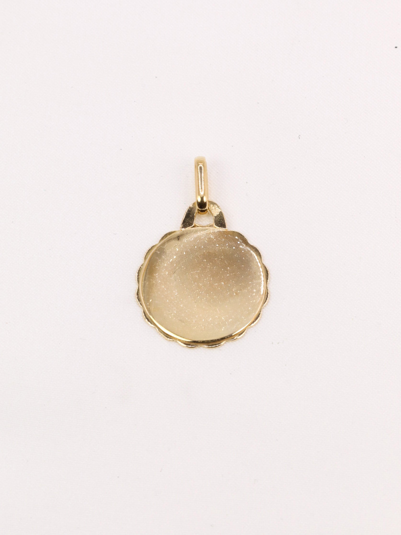 Médaille amour Augis vintage ronde Plus hier moins demain