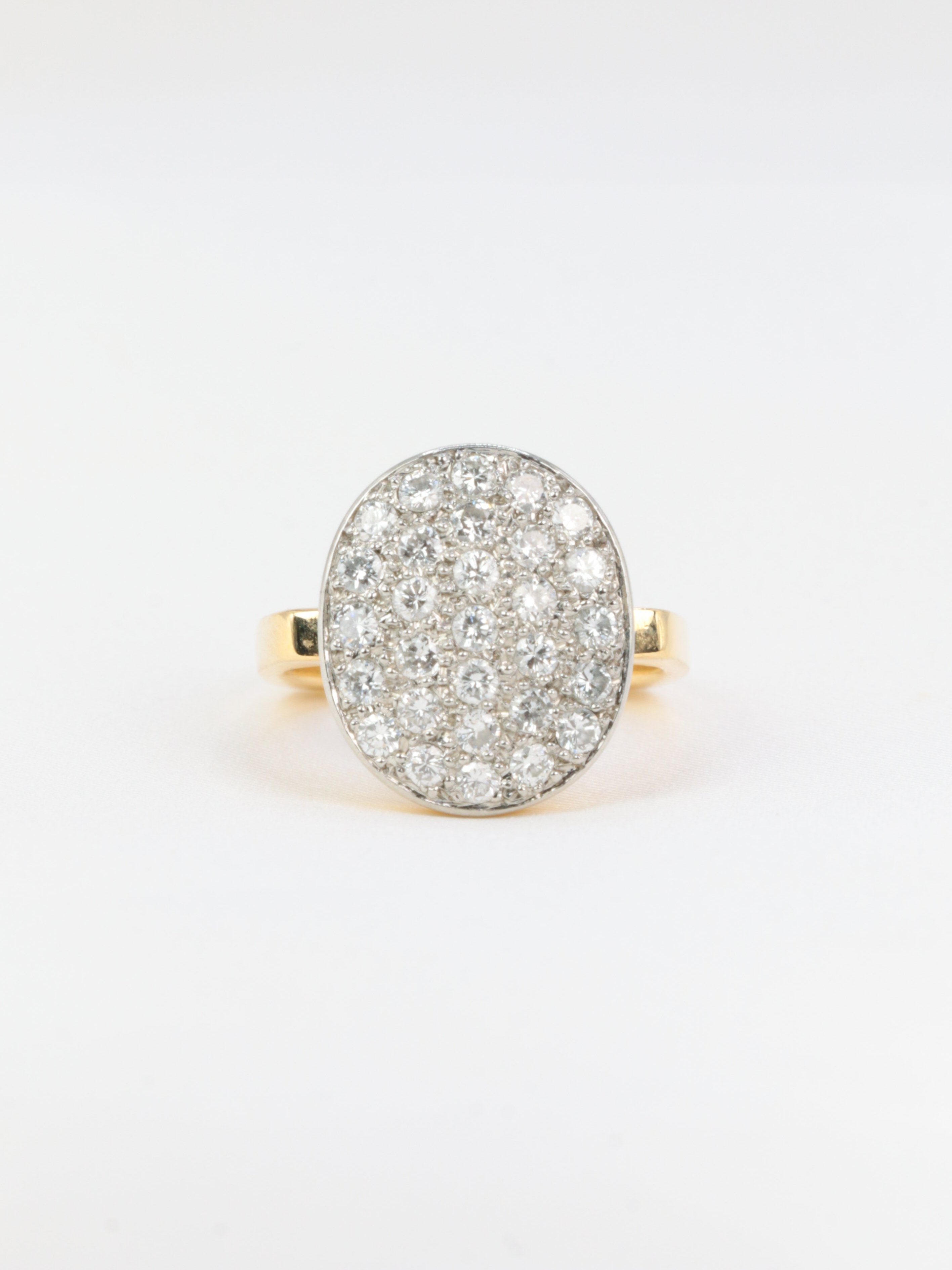 Bague vintage Dinh Van or jaune diamants