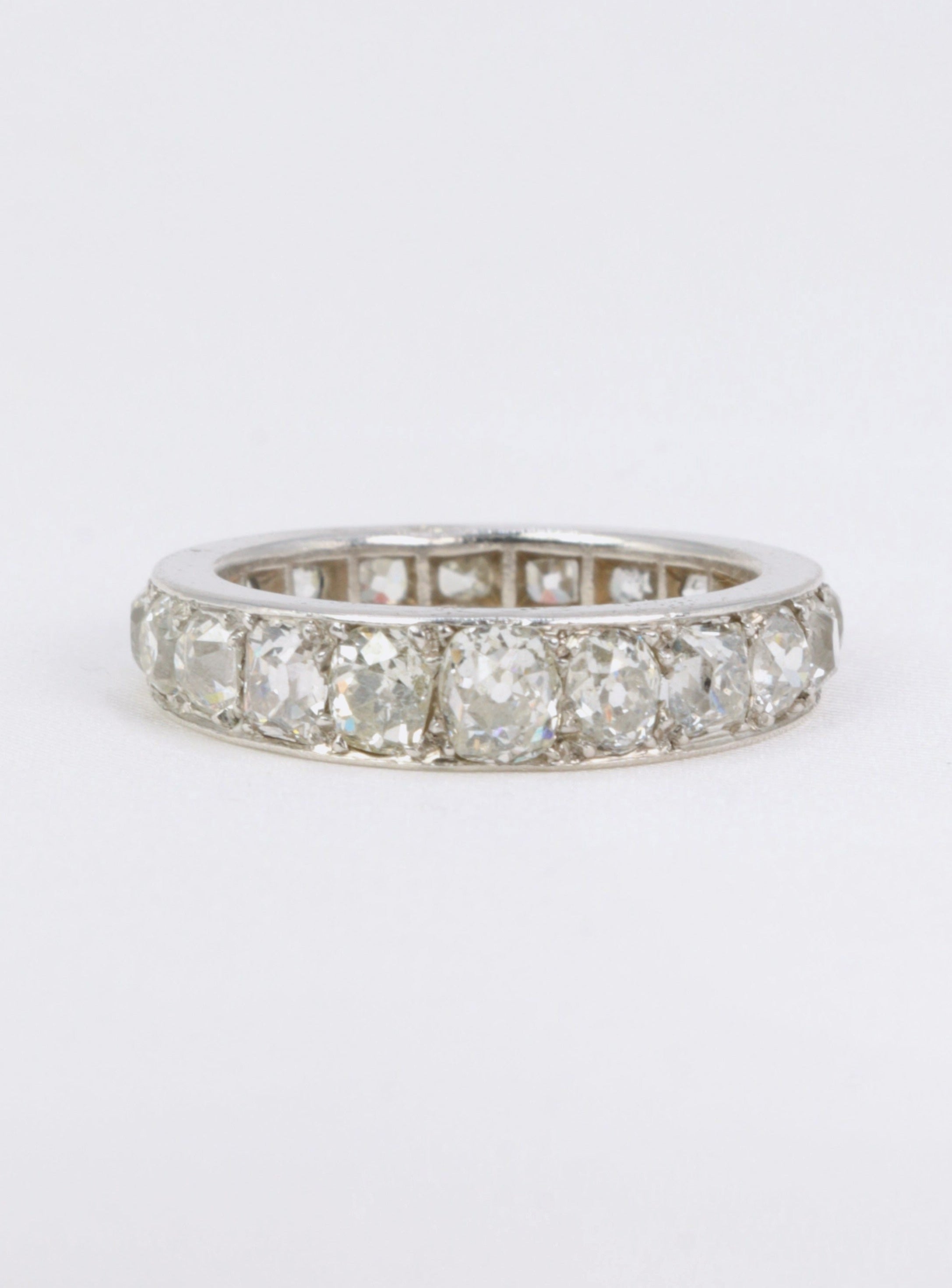 Alliance américaine platine diamants taille ancienne