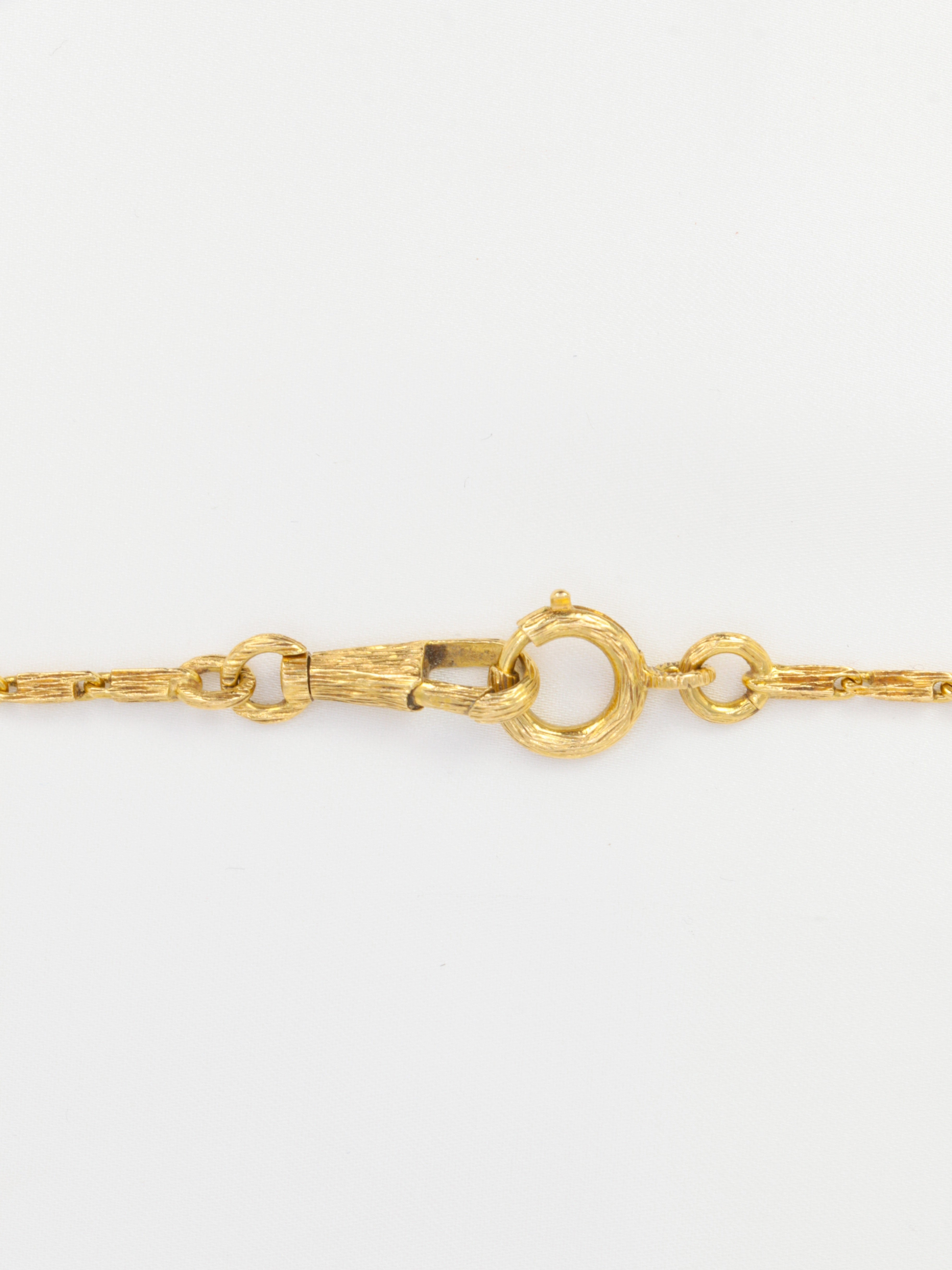 Collier chaine vintage or brossé