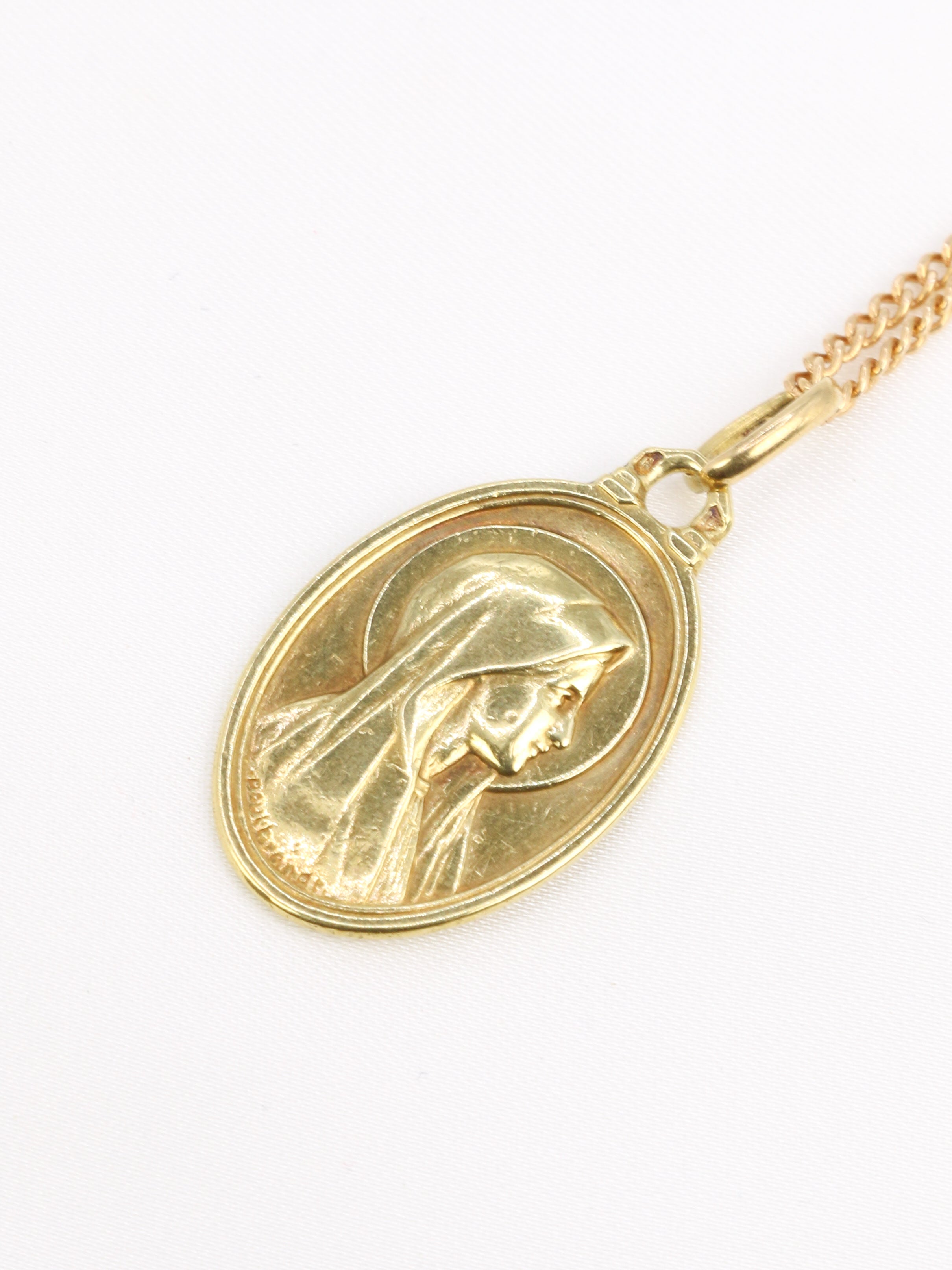 PAUL BRANDT Médaille religieuse ancienne en or jaune