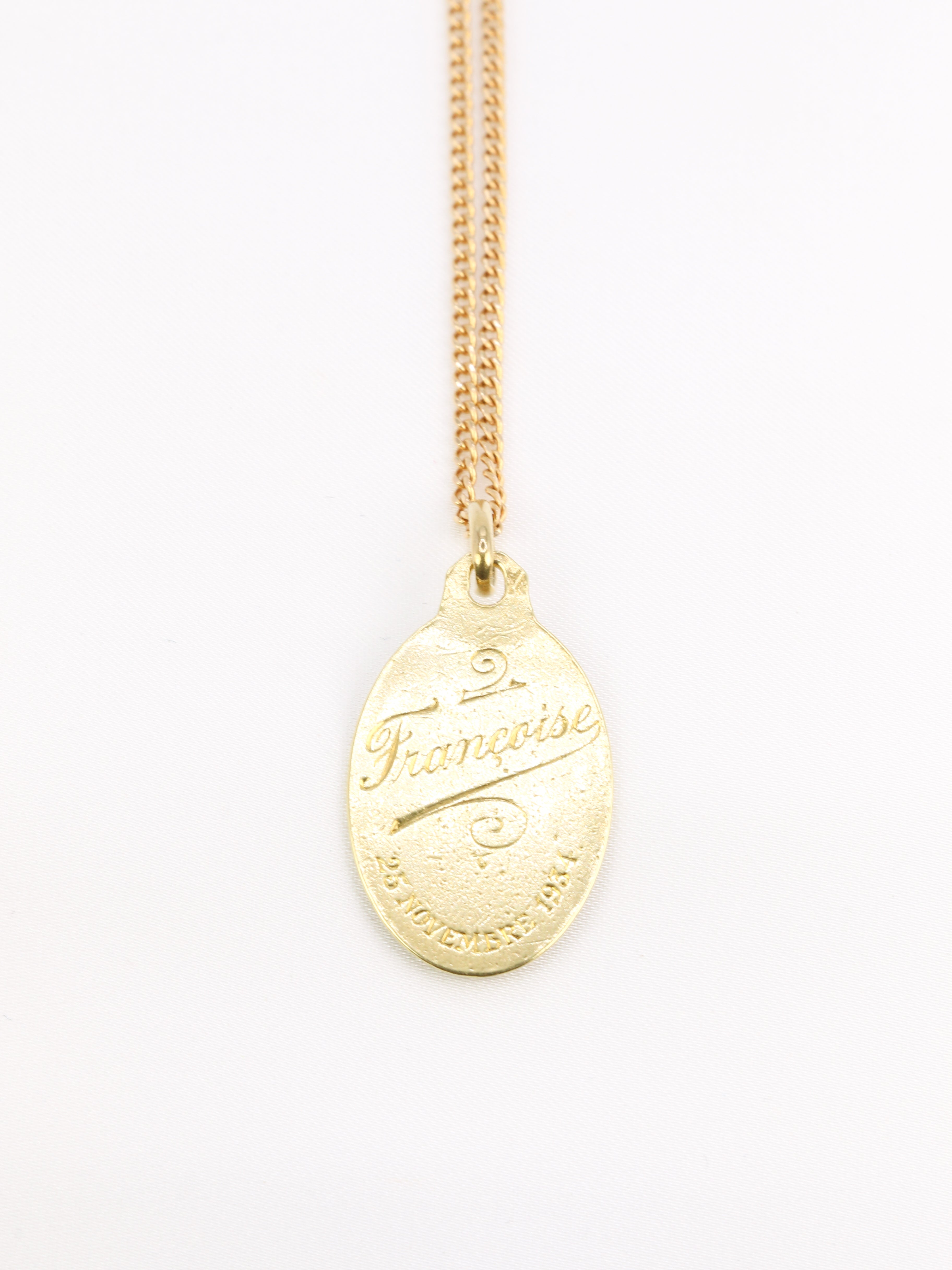 PAUL BRANDT Médaille religieuse ancienne en or jaune