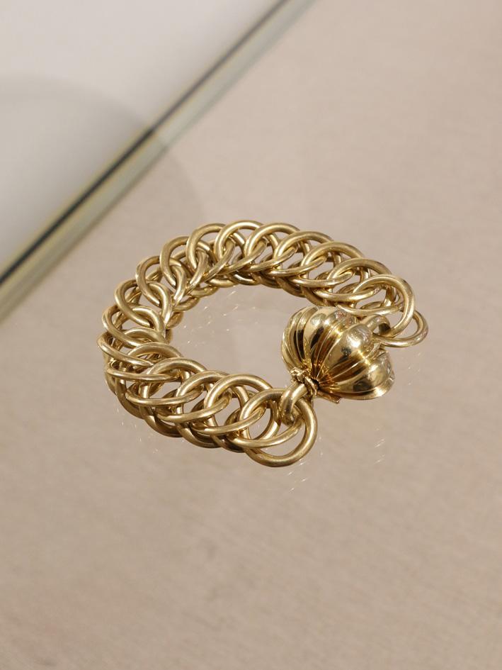 CARTIER Bracelet vintage coquillage or jaune