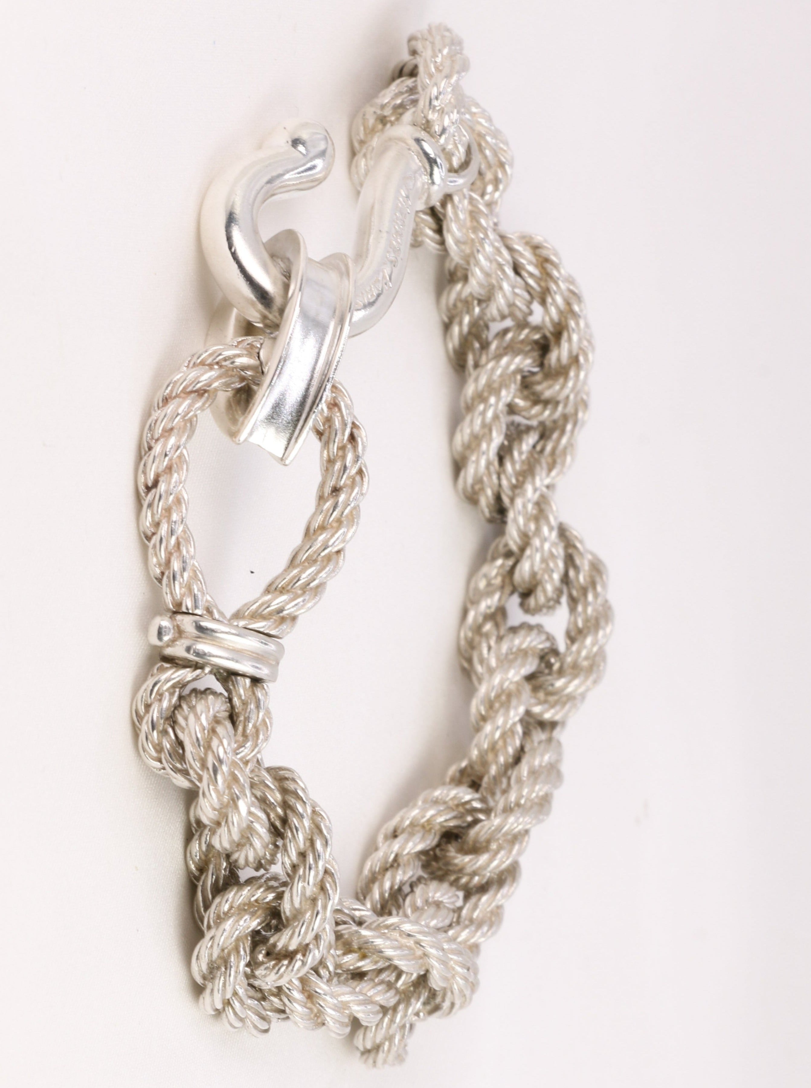 Vintage Hermès bracelet in silver by Gaëtan de Percin