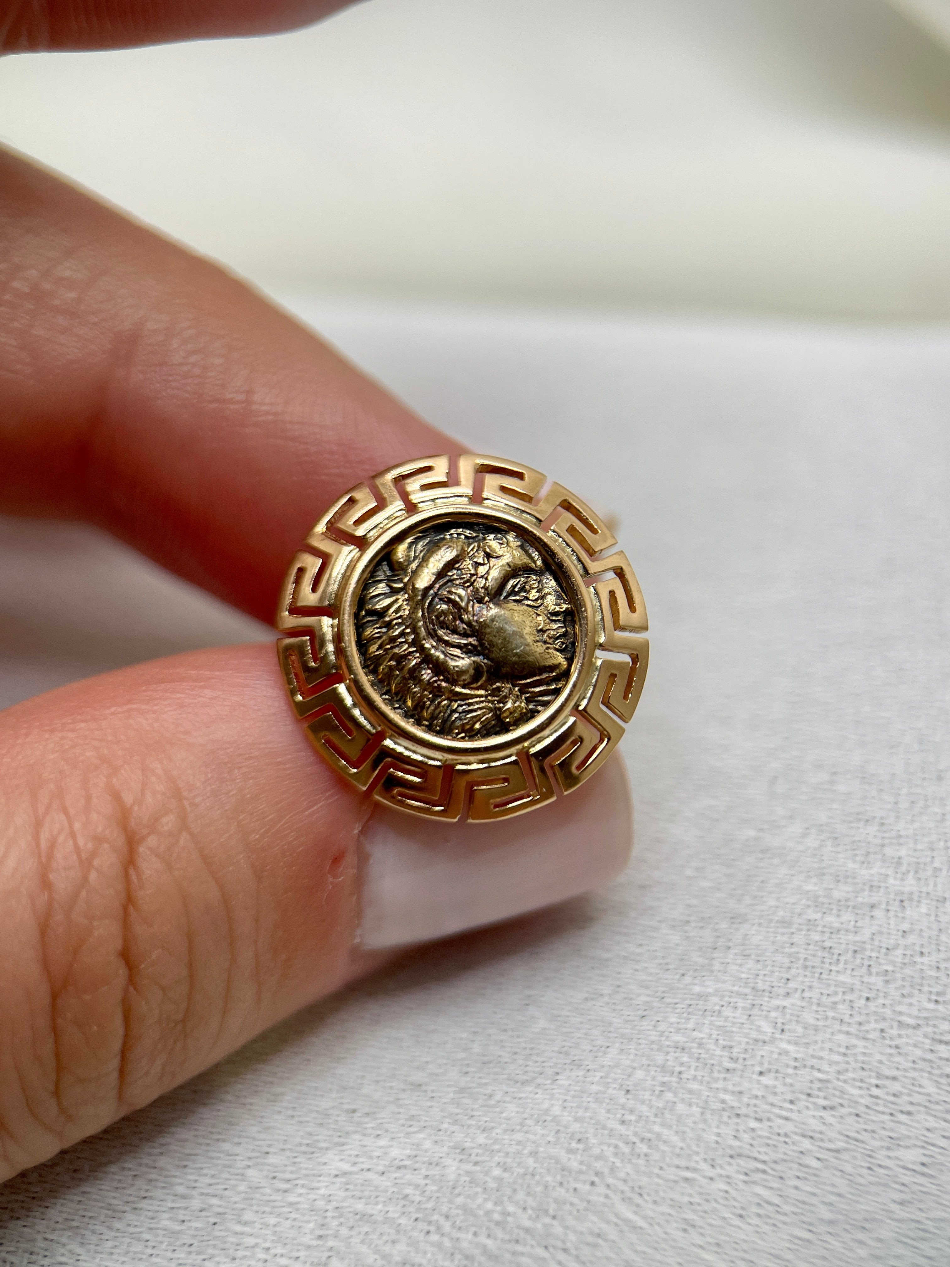 Boucles d’oreilles Vintage en Or et Pièce ancienne dans le goût de Bulgari