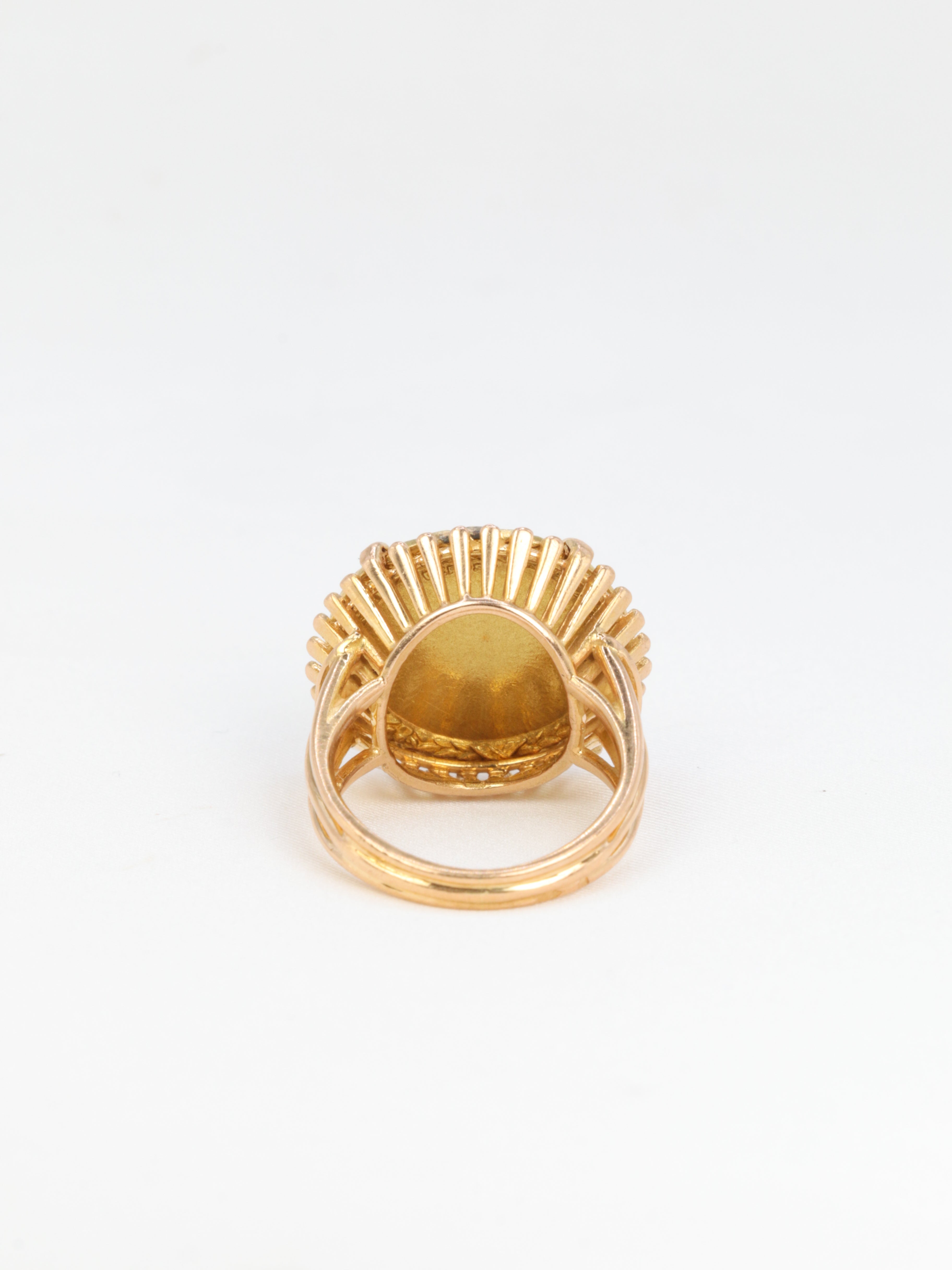 Bague Amour Augis Plus hier Moins demain or diamant rubis