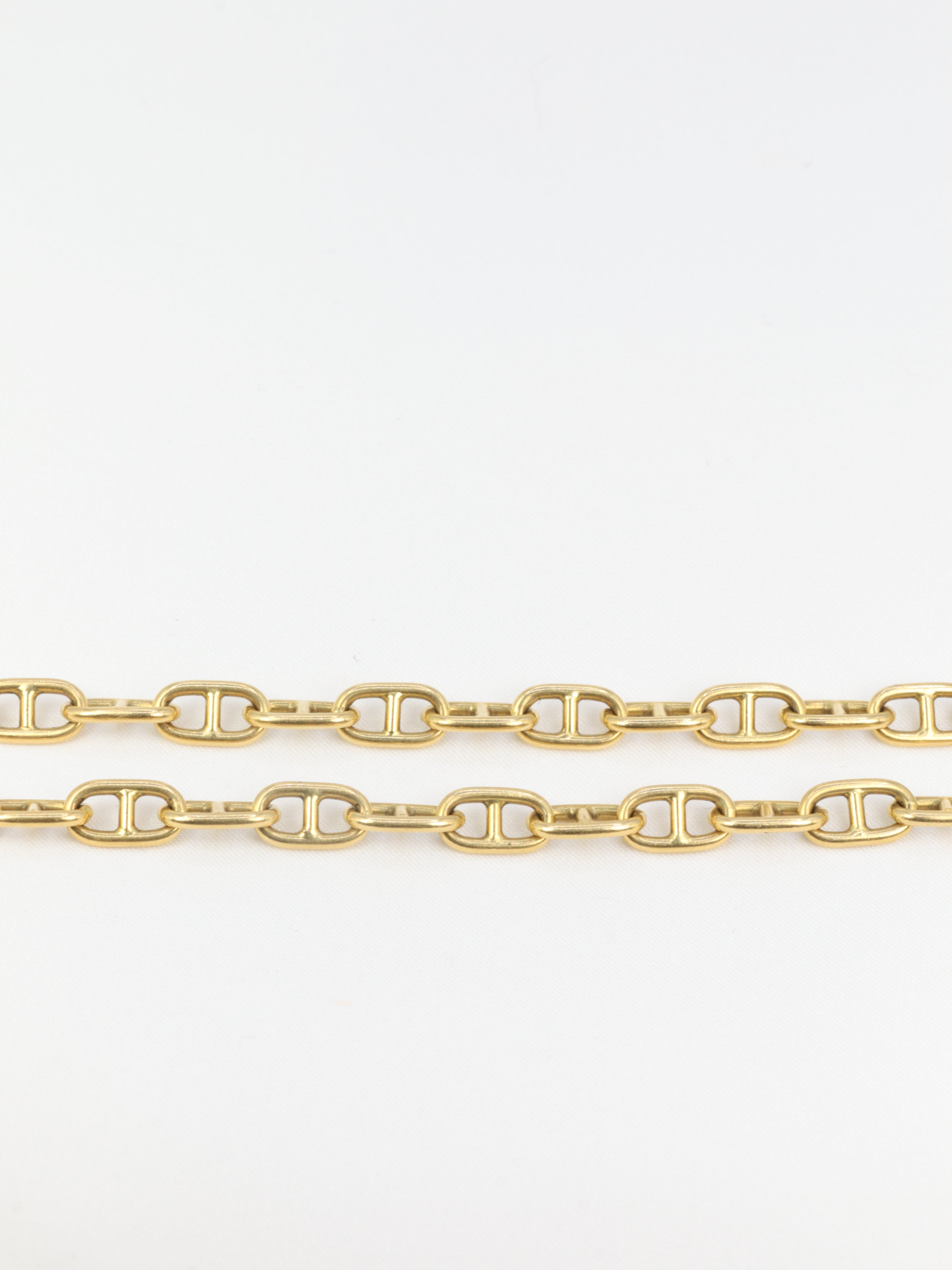 Vintage Cartier necklace, yellow gold chain and anchor chain link