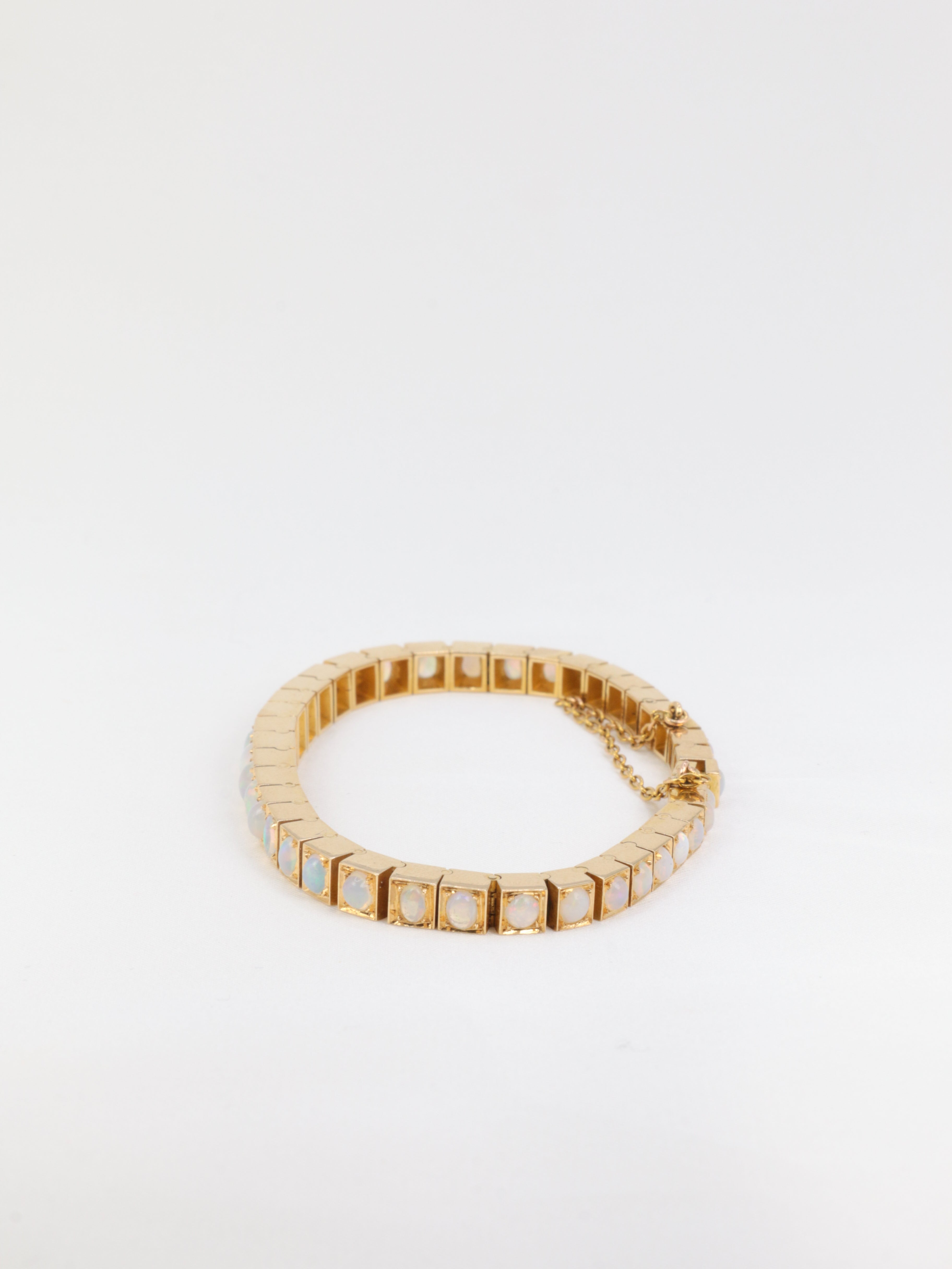 Bracelet rivière d’opales - Travail de la fin du XIXe siècle