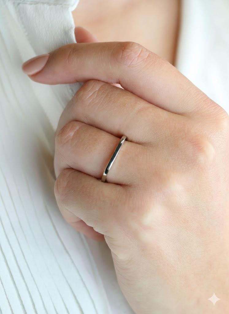 DINH VAN Alliance carrée or blanc