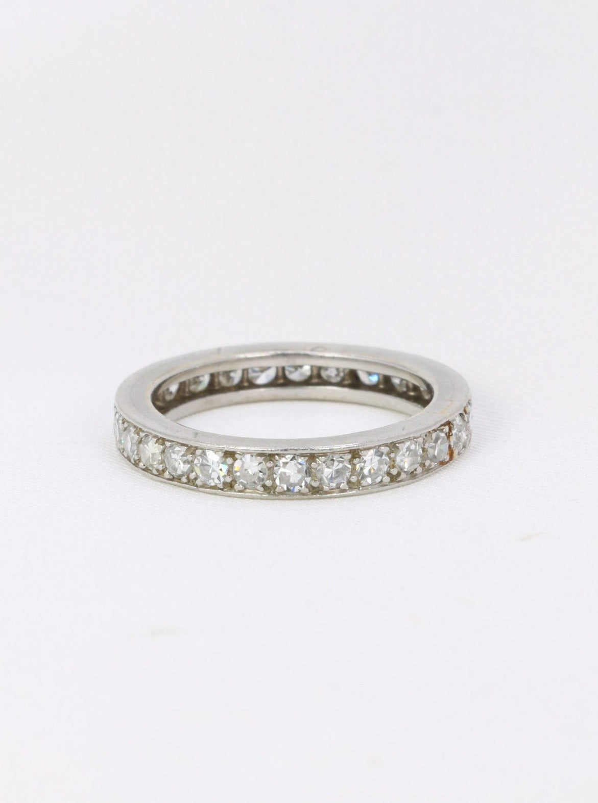 American wedding ring in platinum and diamonds 1.35 ct