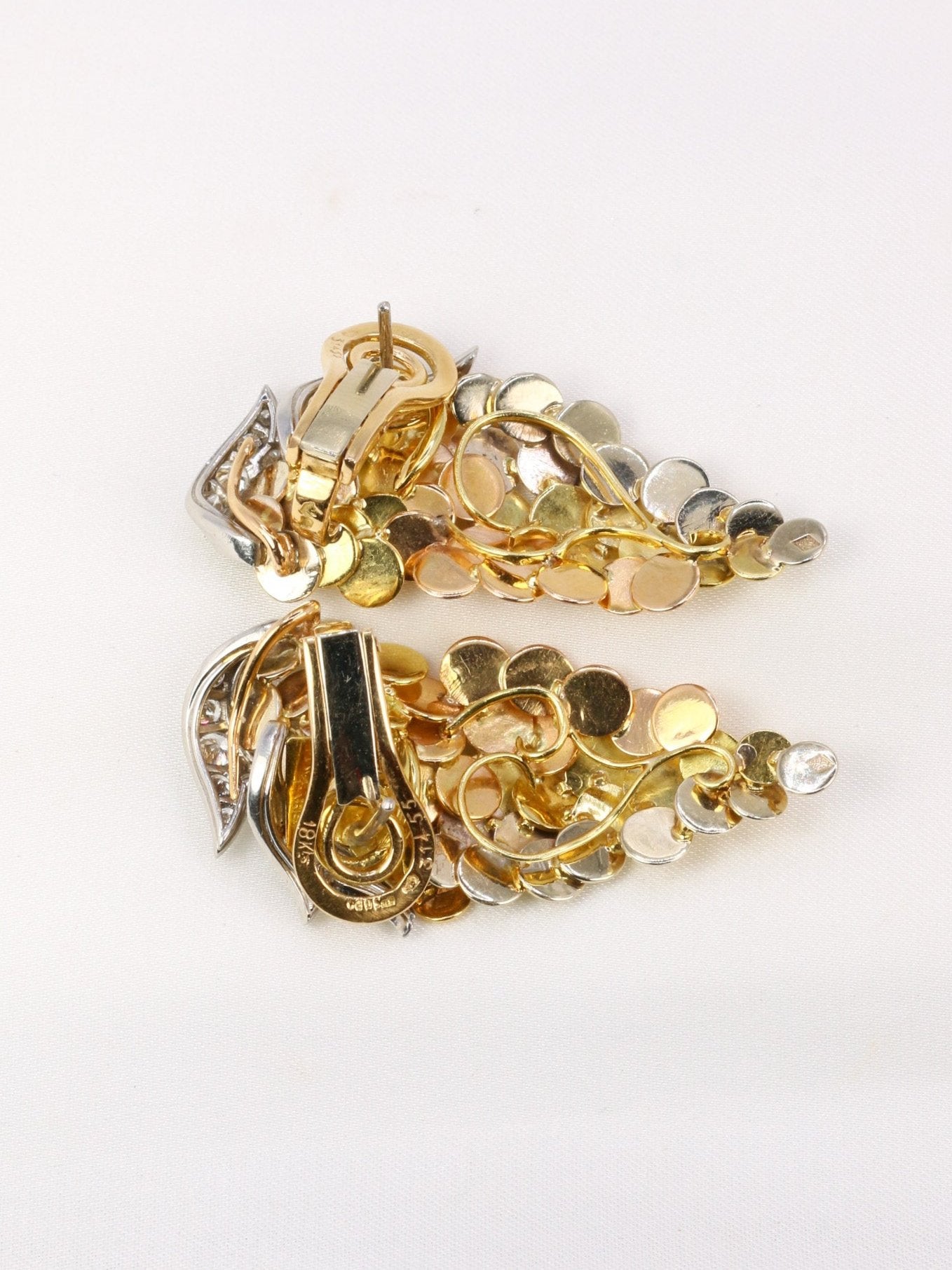 Boucles d'oreilles vintage Mauboussin raisins