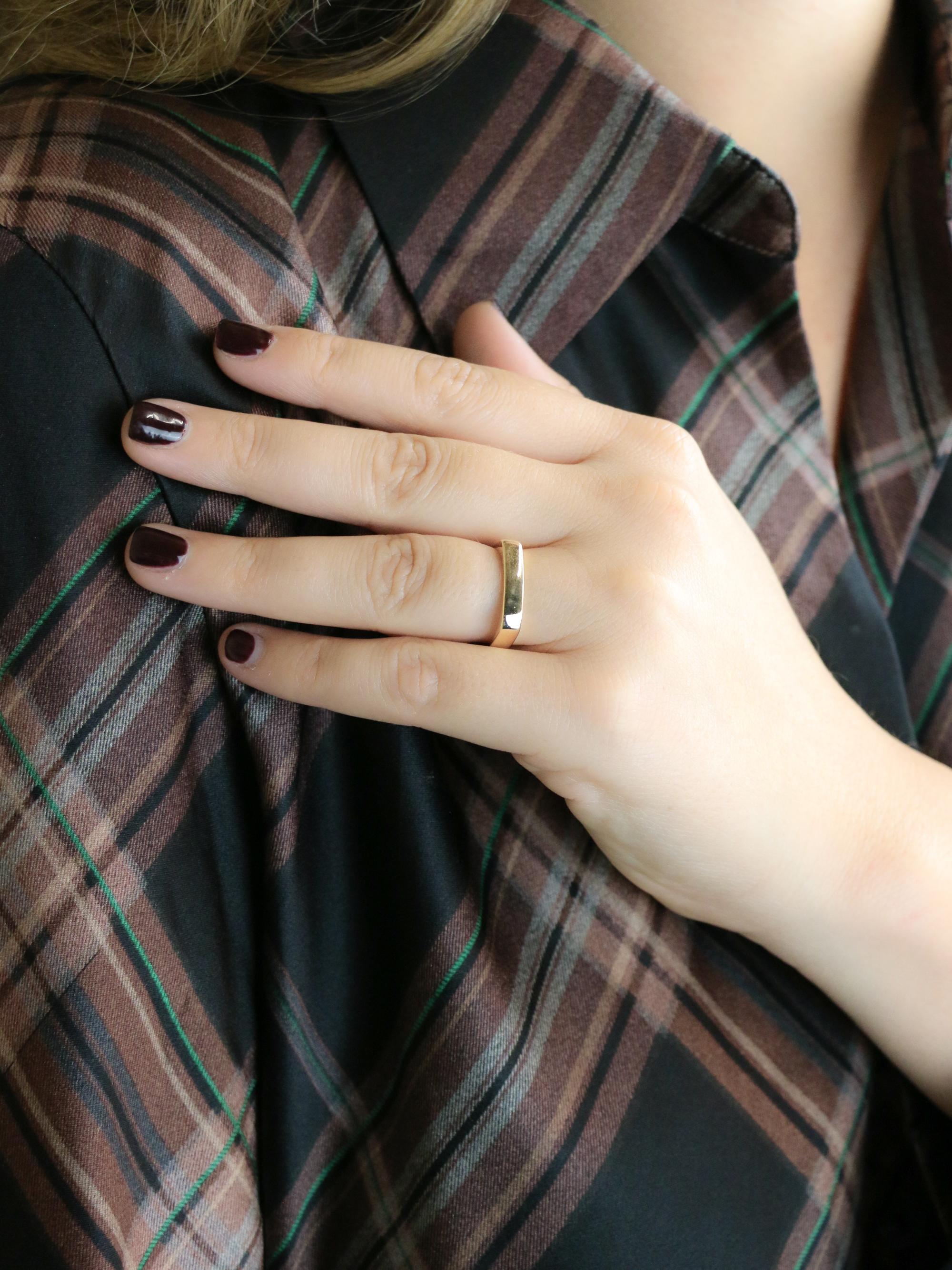 DINH VAN x PIERRE CARDIN Bague carrée or jaune
