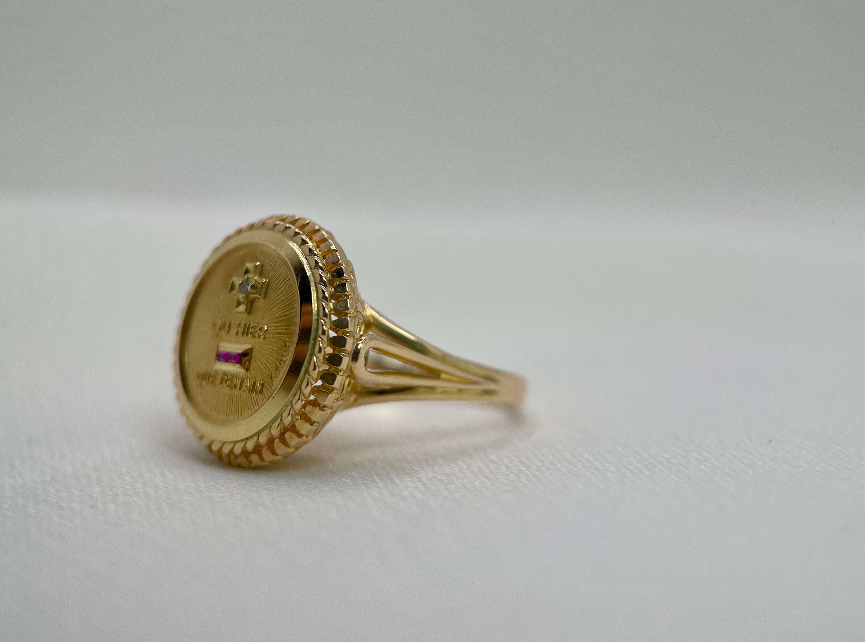 Bague d’Amour Augis en Or Jaune 18k - Plus Hier Moins Demain - A. Augis