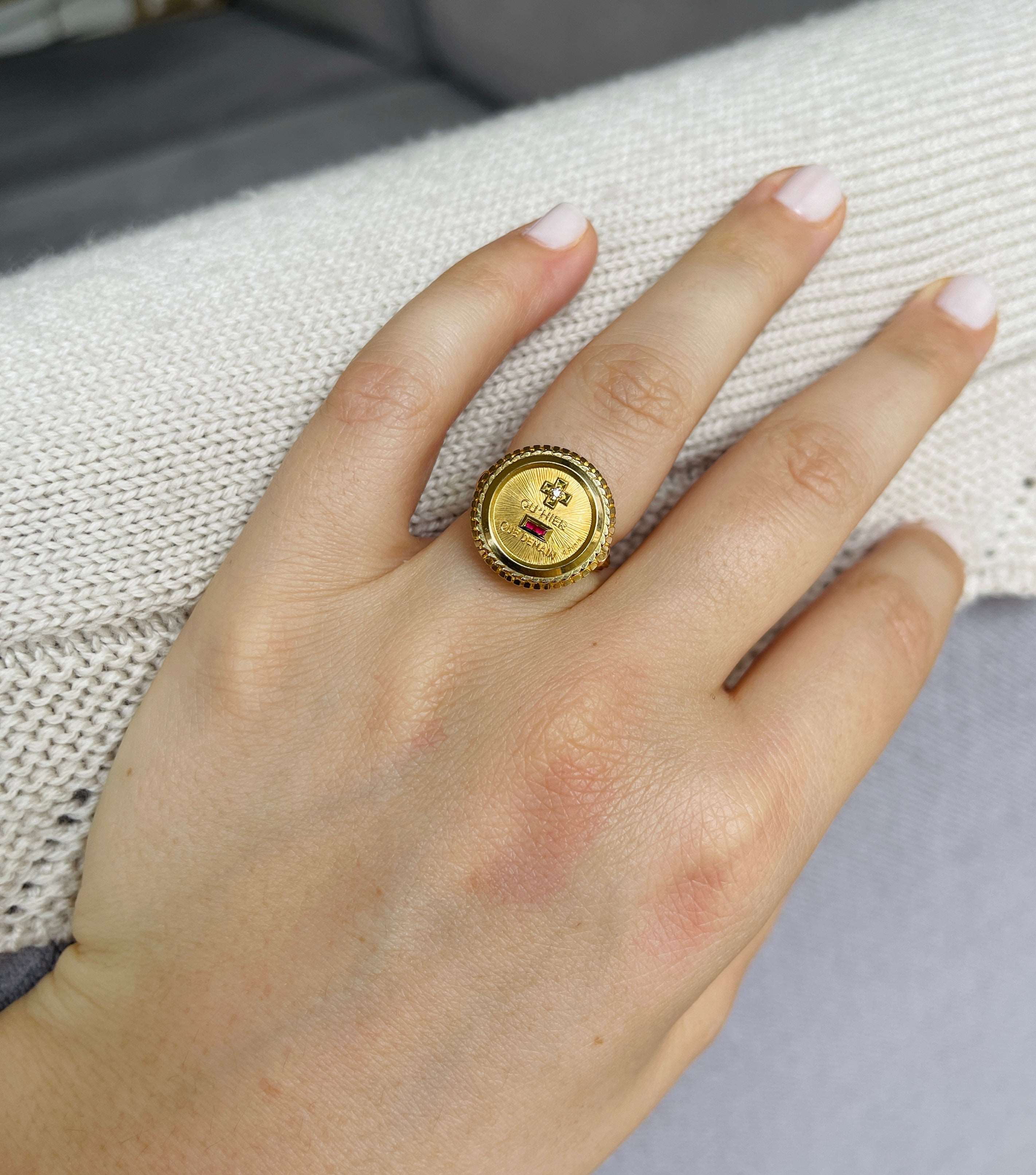 Bague d’Amour Augis en Or Jaune 18k - Plus Hier Moins Demain - A. Augis