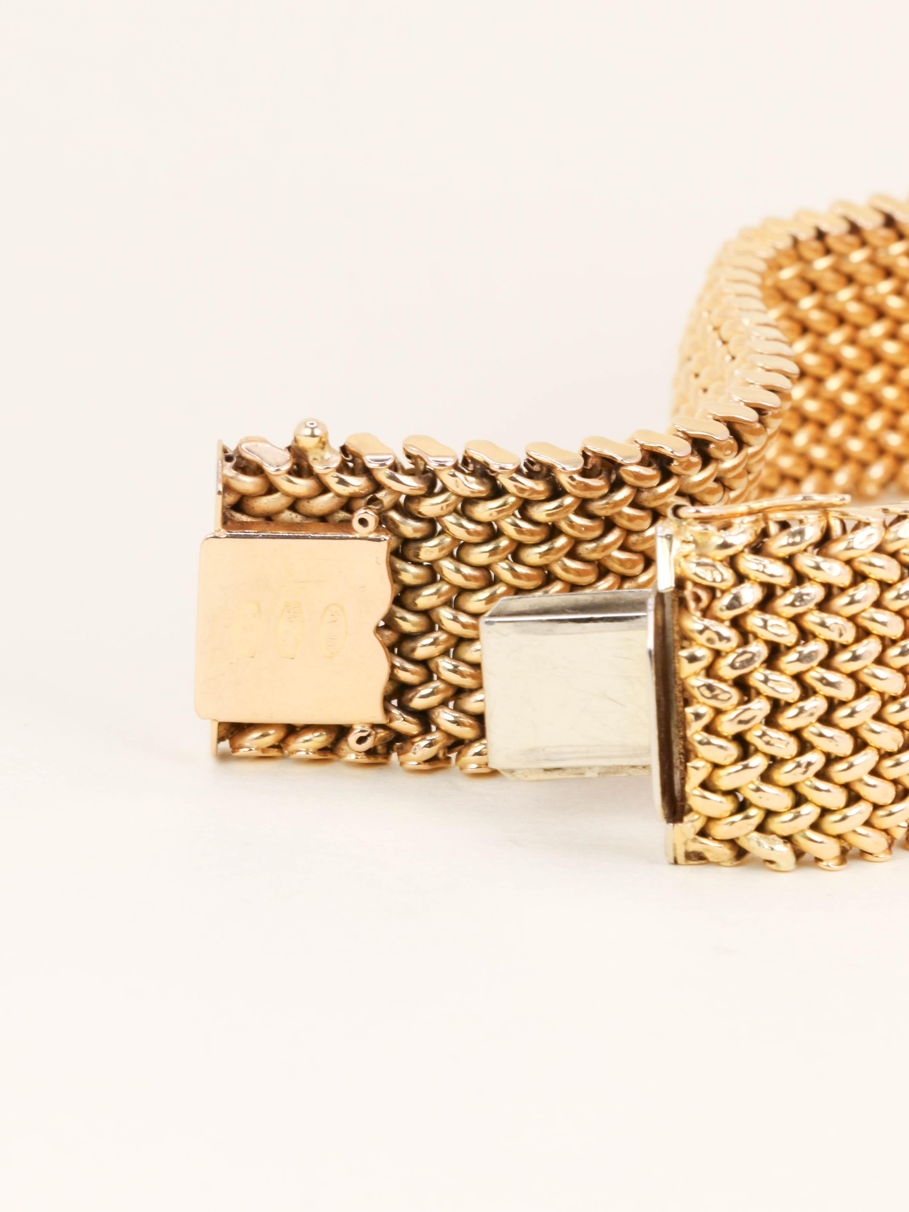 UnoAErre Bracelet maille milanaise or jaune