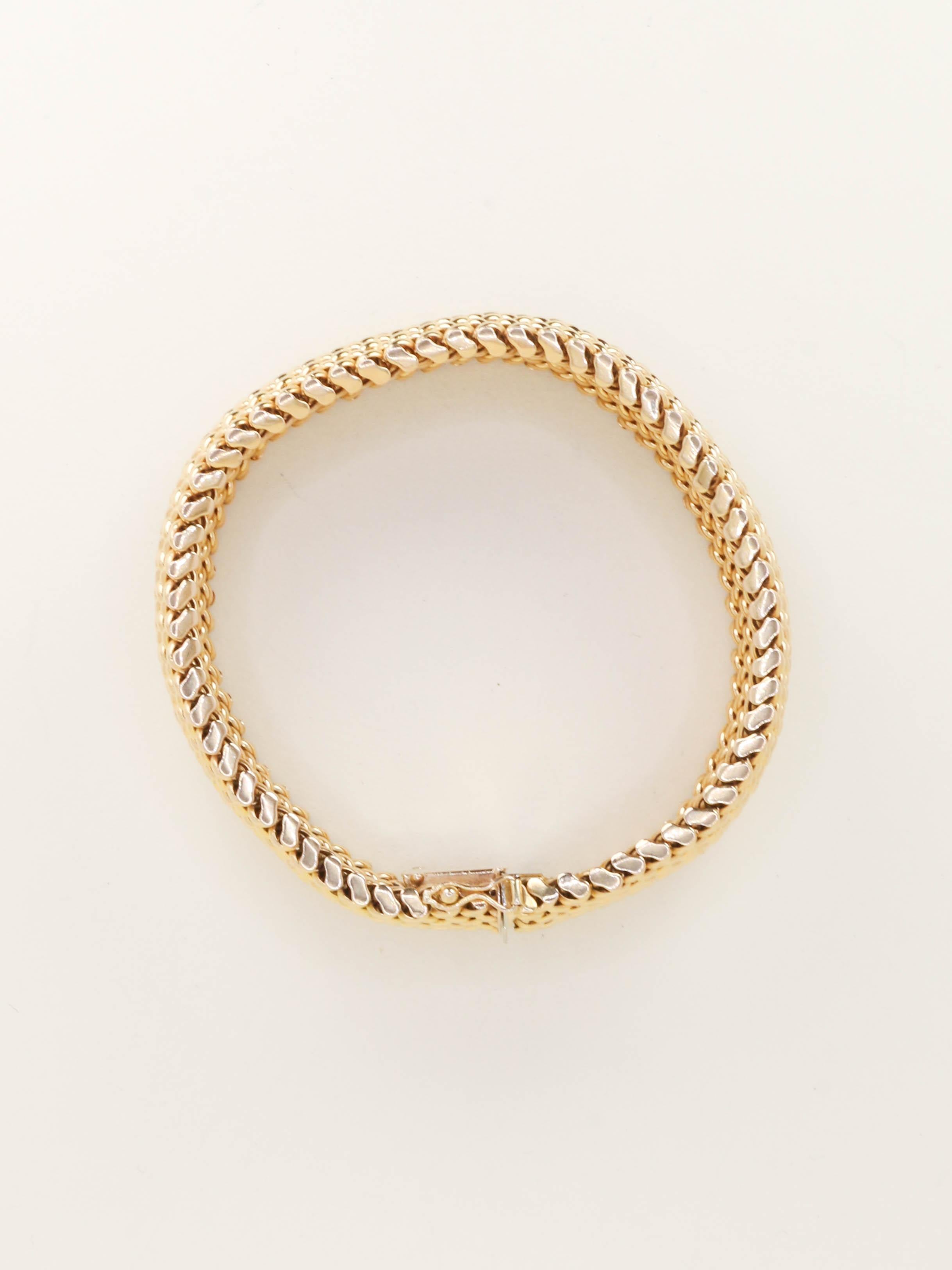 UnoAErre Bracelet maille milanaise or jaune