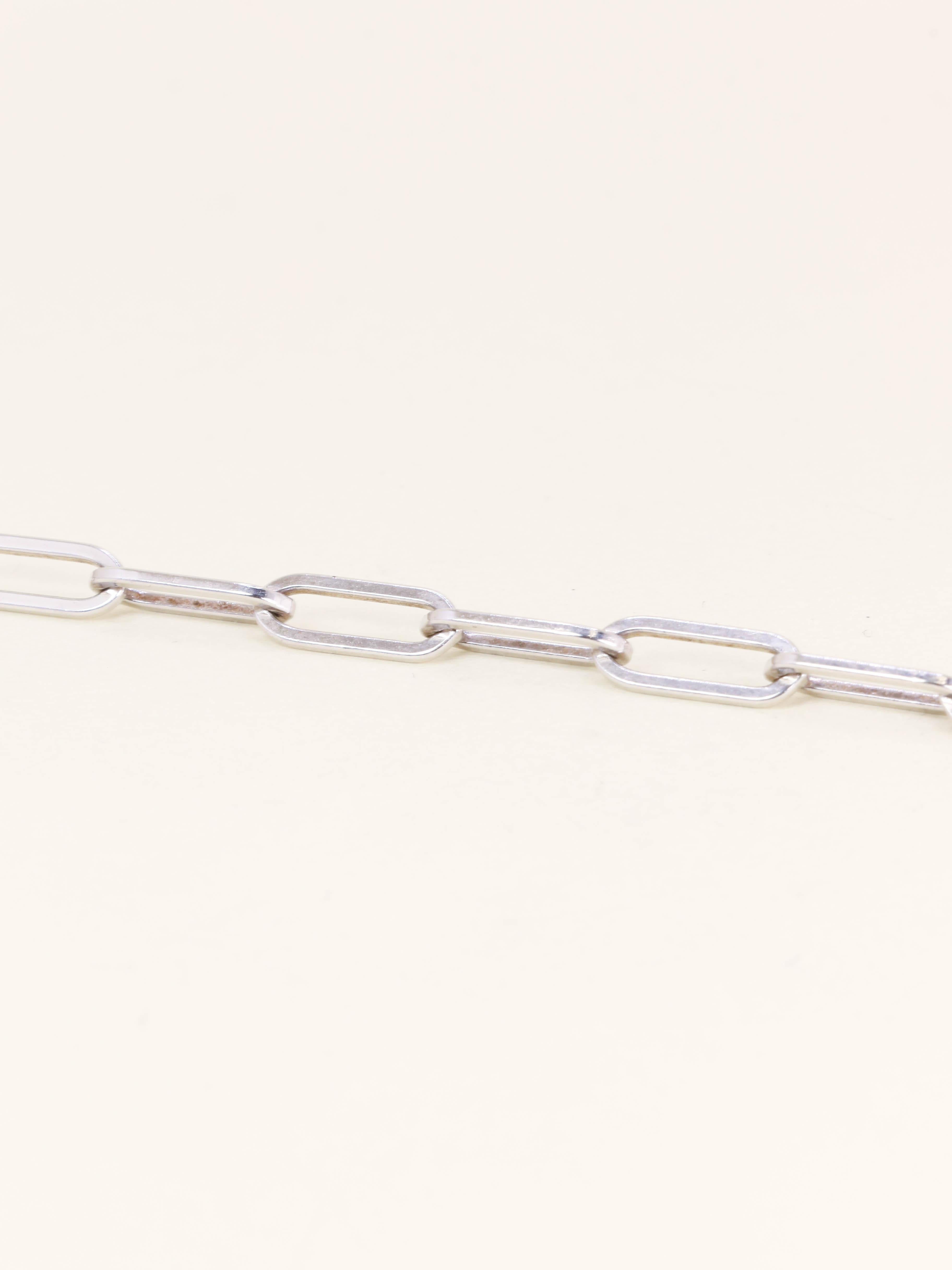 DINH VAN Bracelet vintage menottes argent - très grand modèle