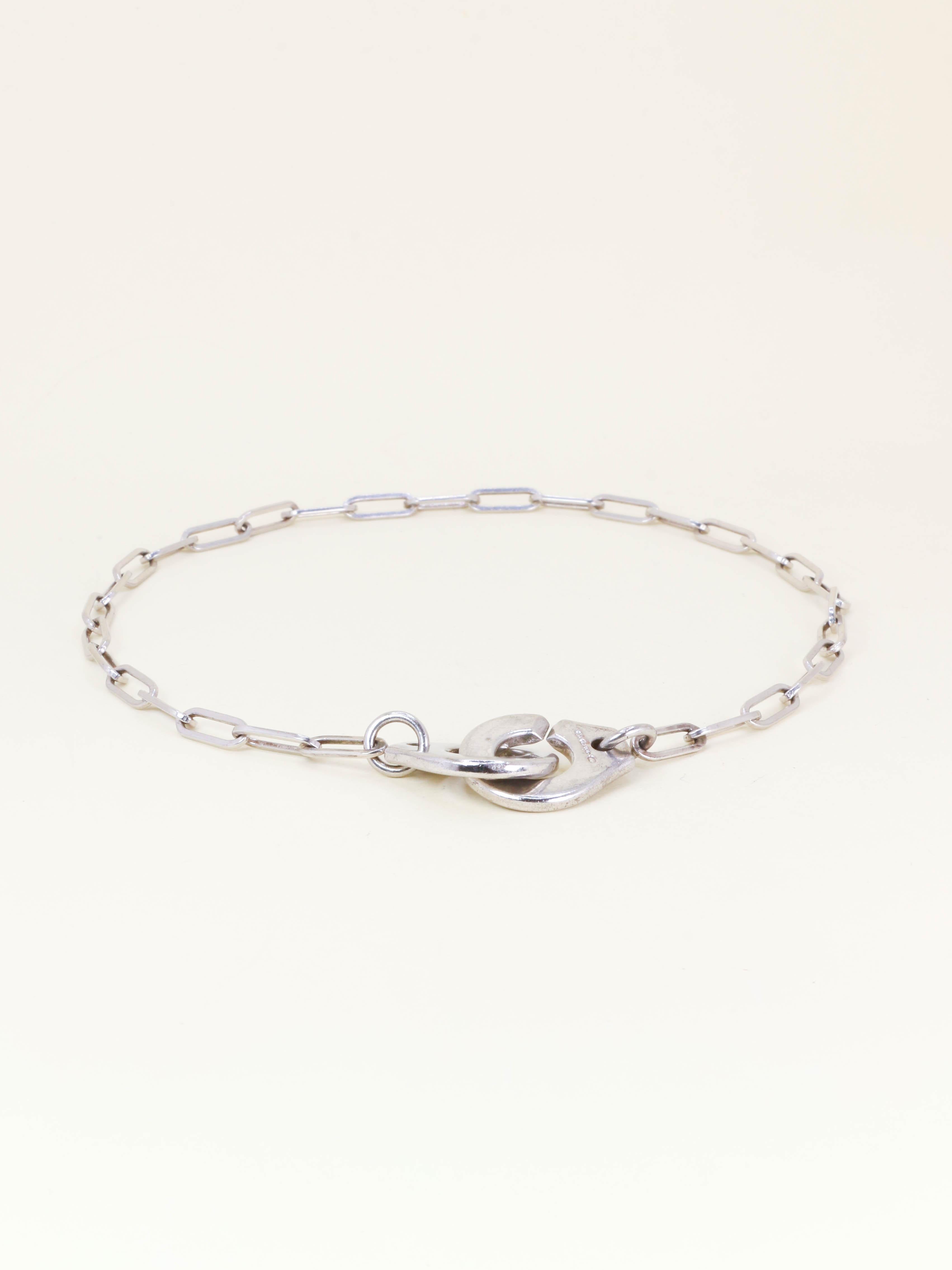 DINH VAN Collier Menottes argent - très grand modèle