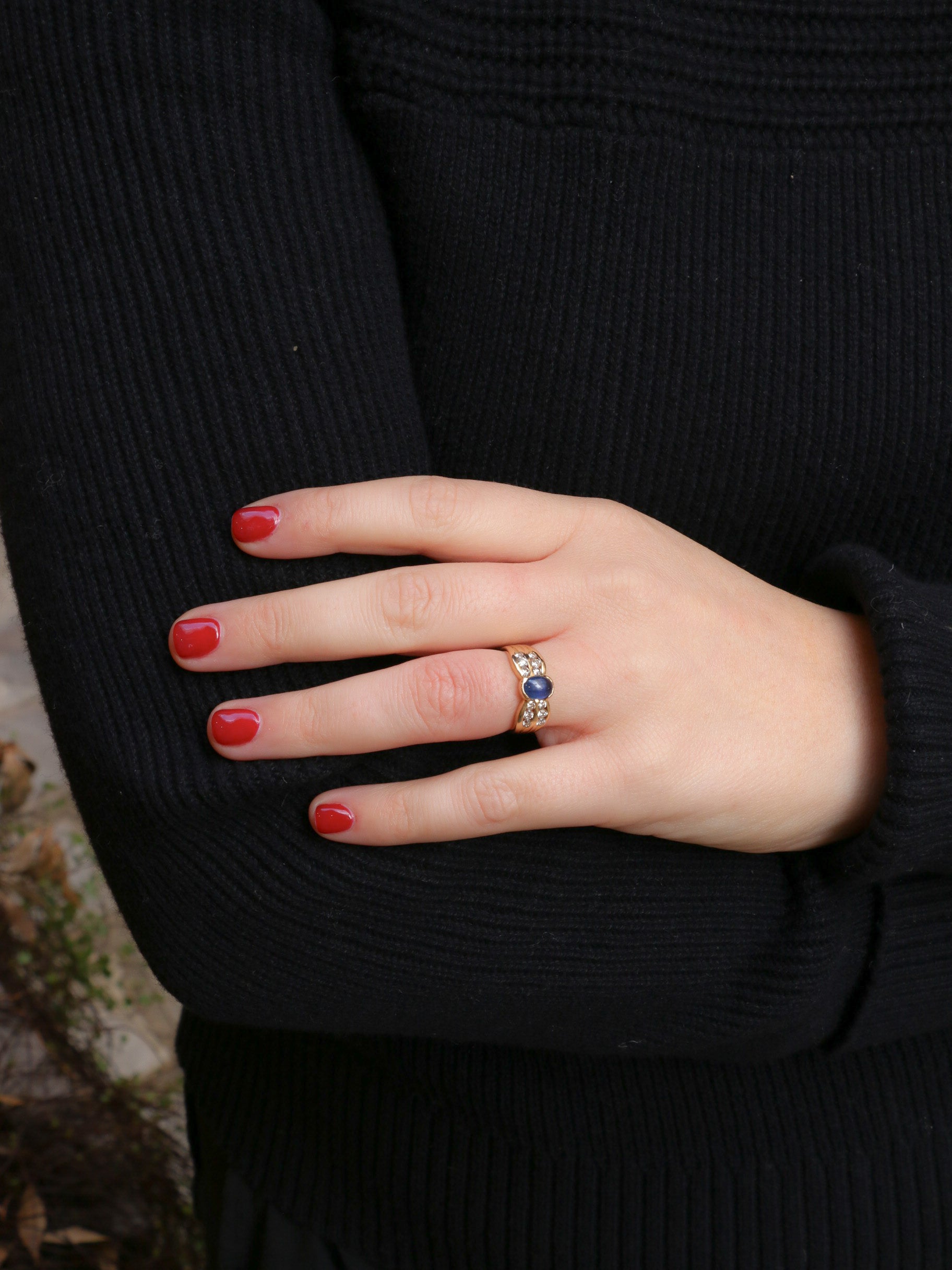 bague or jaune vintage