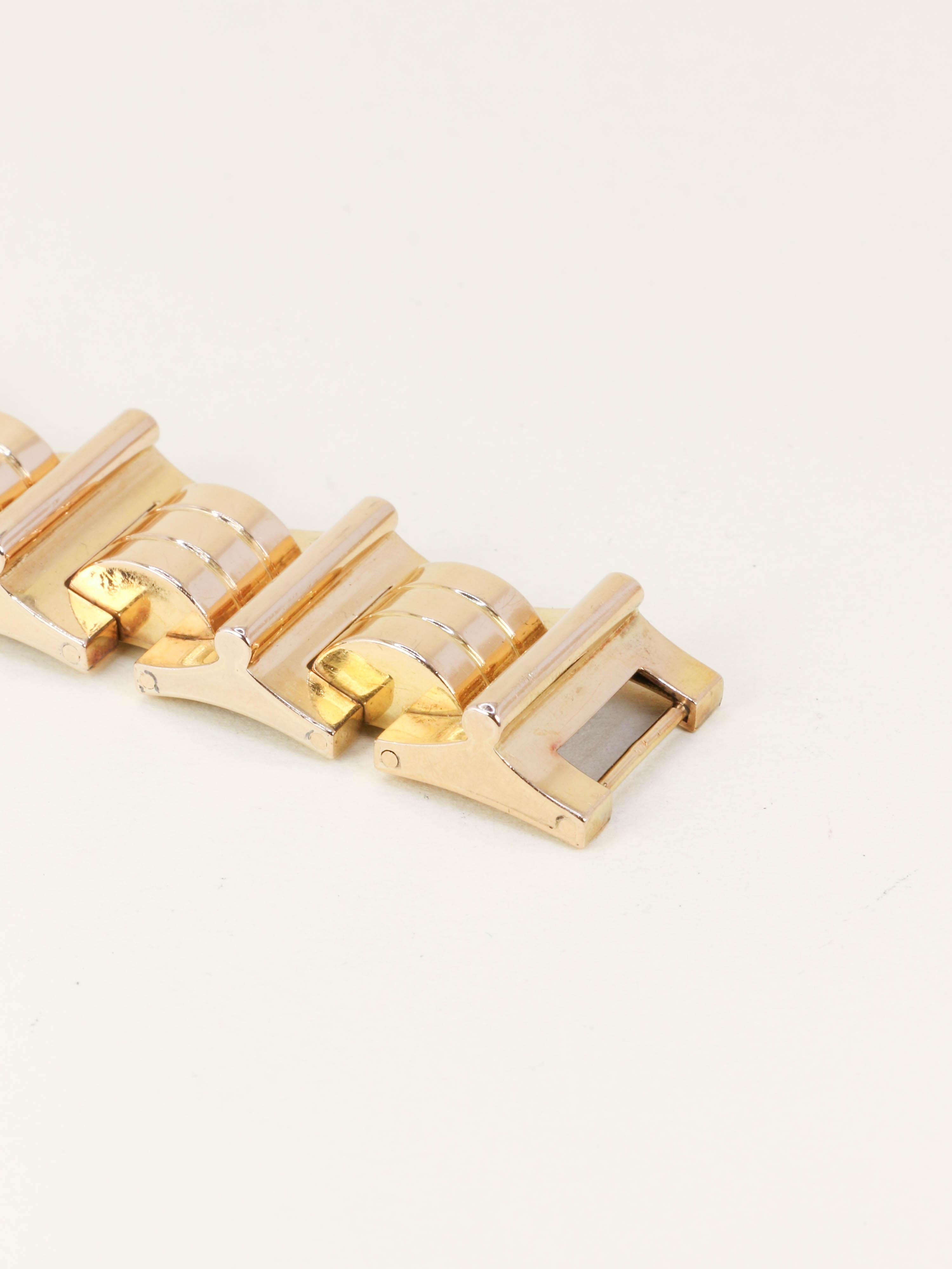Bracelet tank or jaune