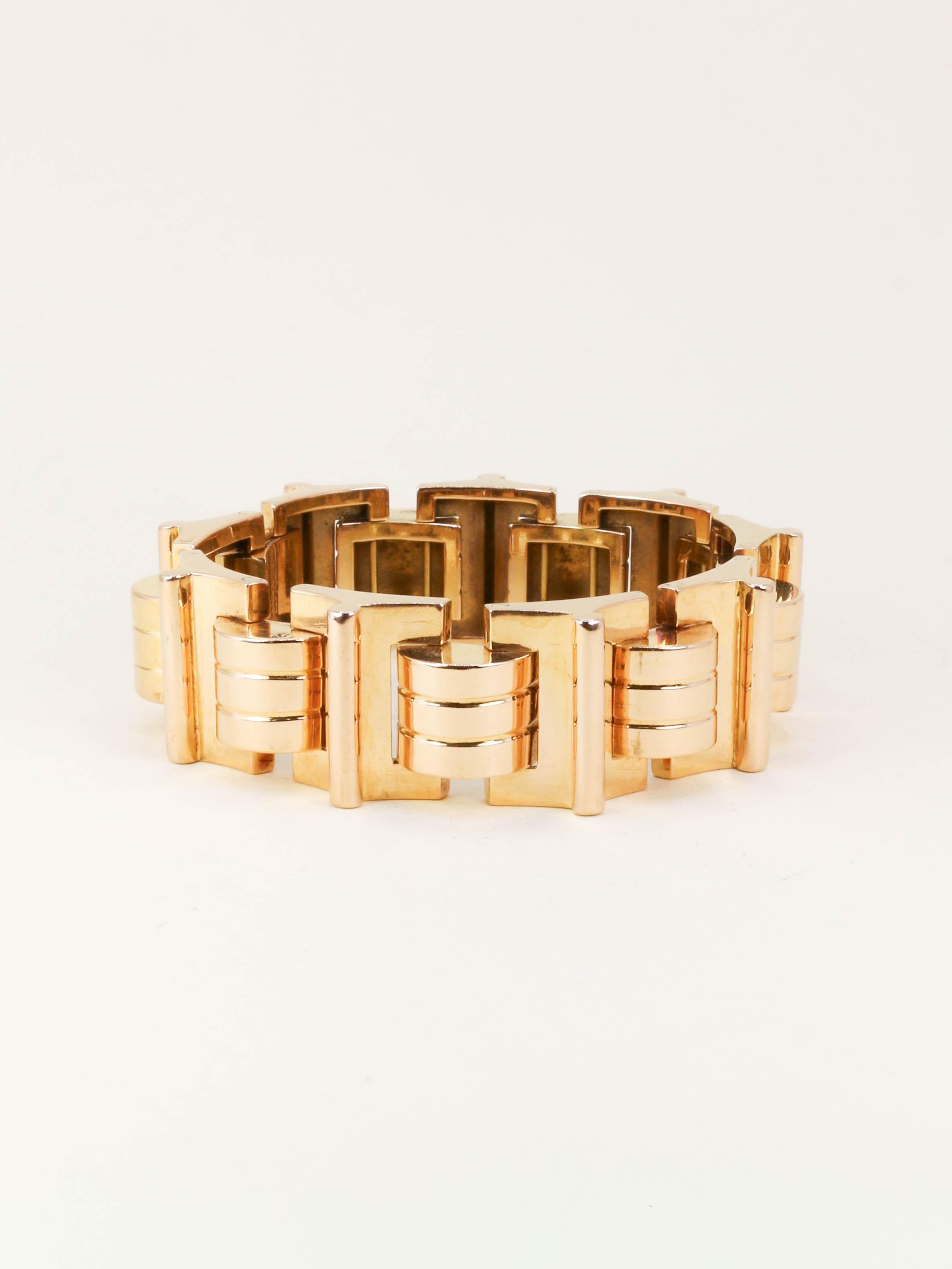 Bracelet tank or jaune