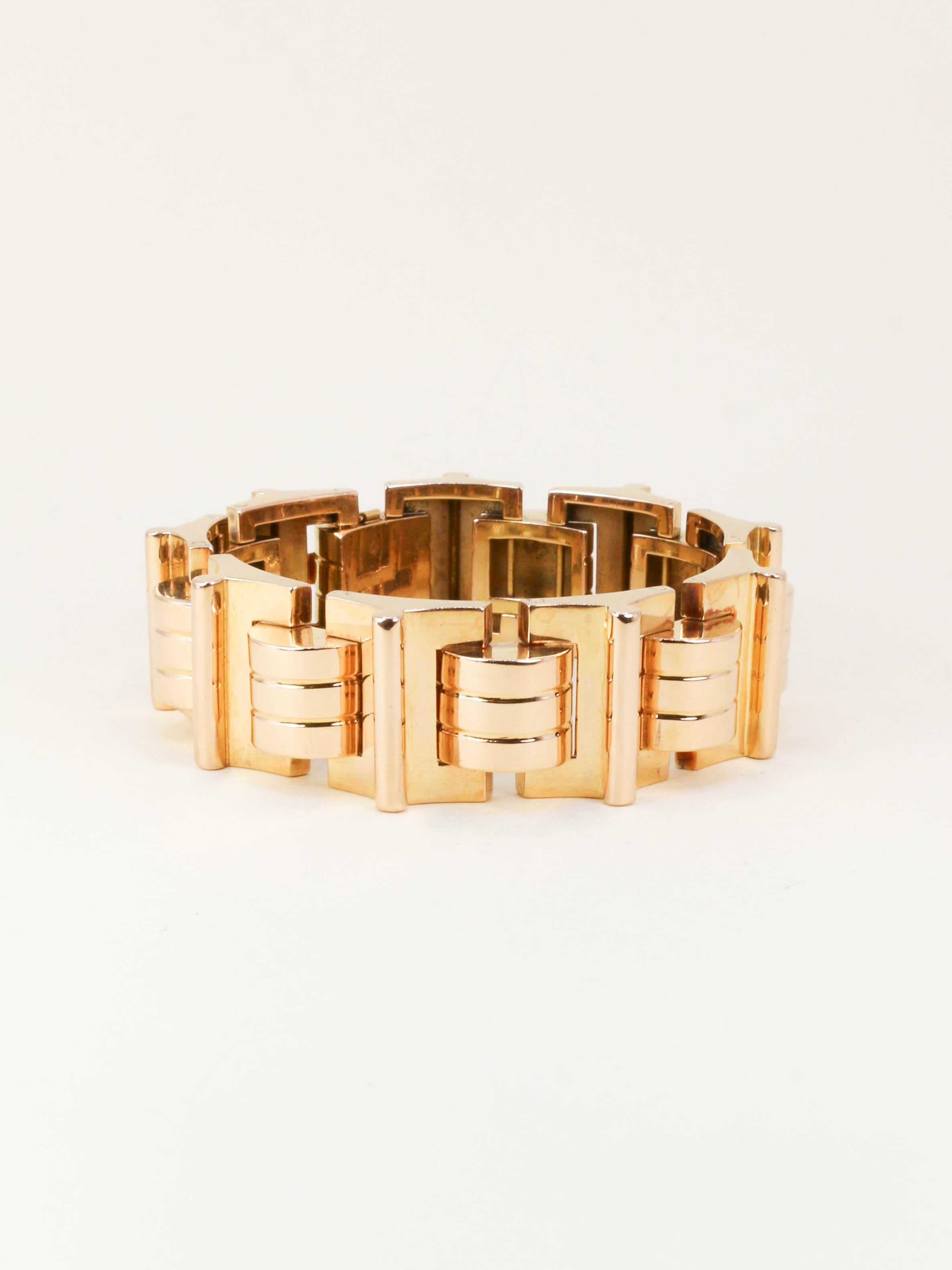 Bracelet tank or jaune