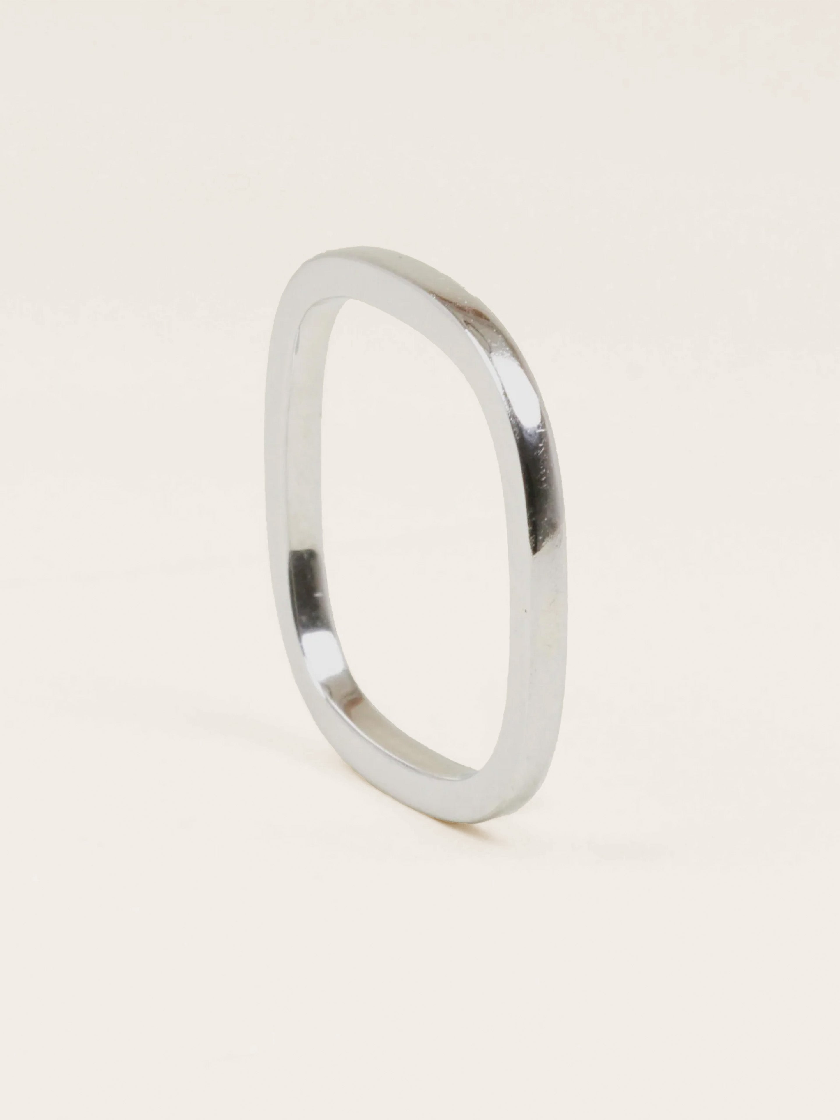 DINH VAN Alliance carrée or blanc