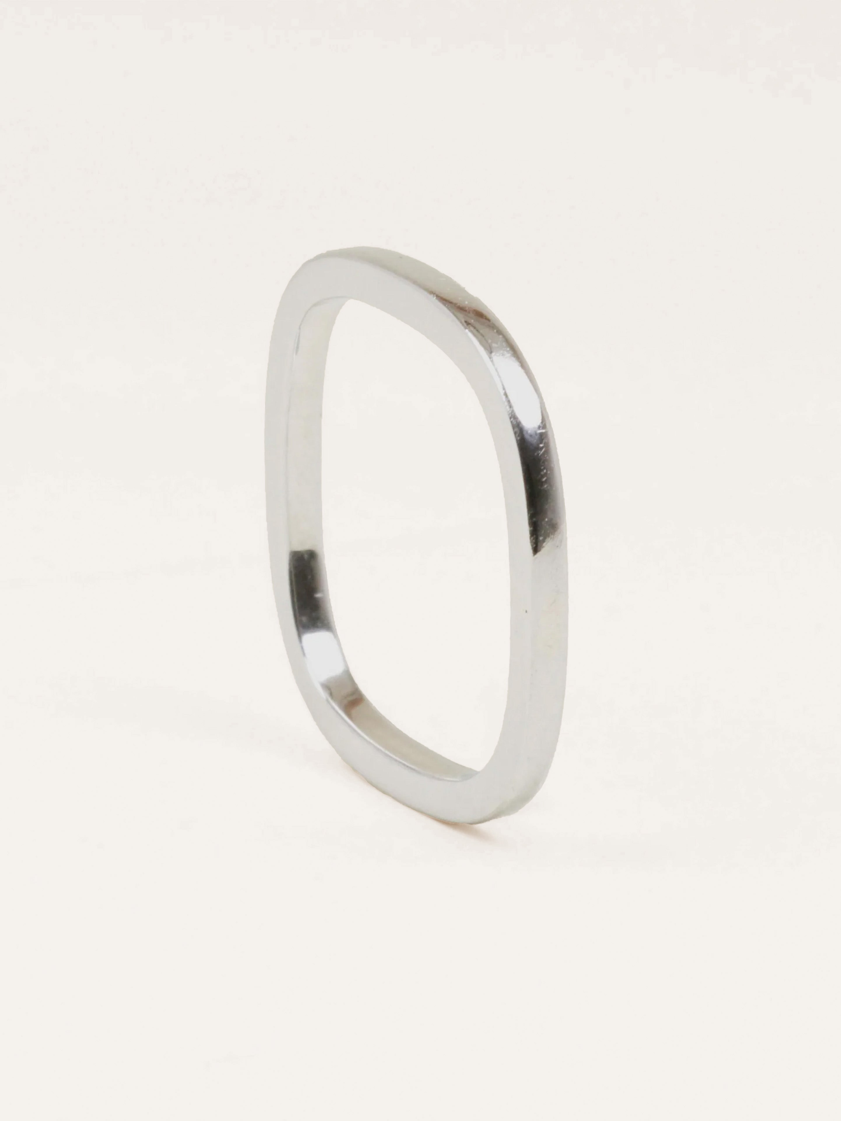 DINH VAN Alliance carrée or blanc