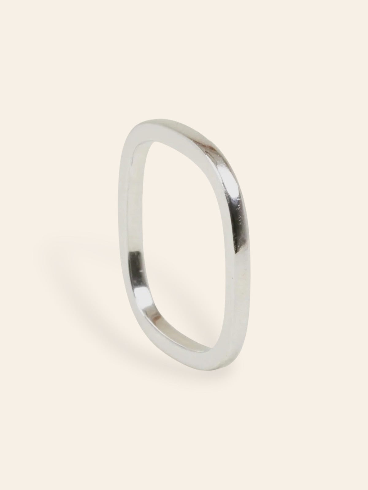 DINH VAN Alliance carrée or blanc