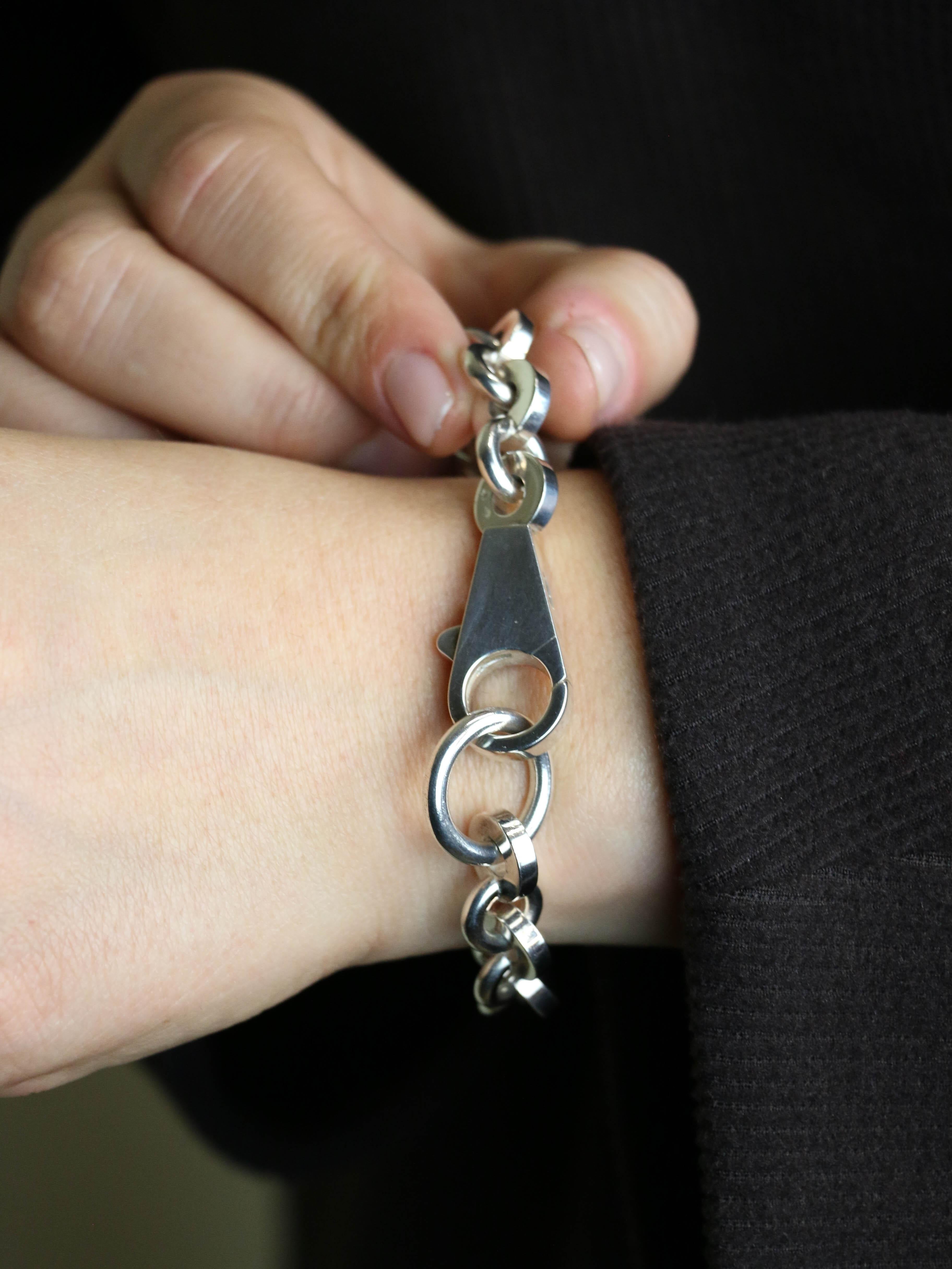 HERMES Bracelet Voltige Argent