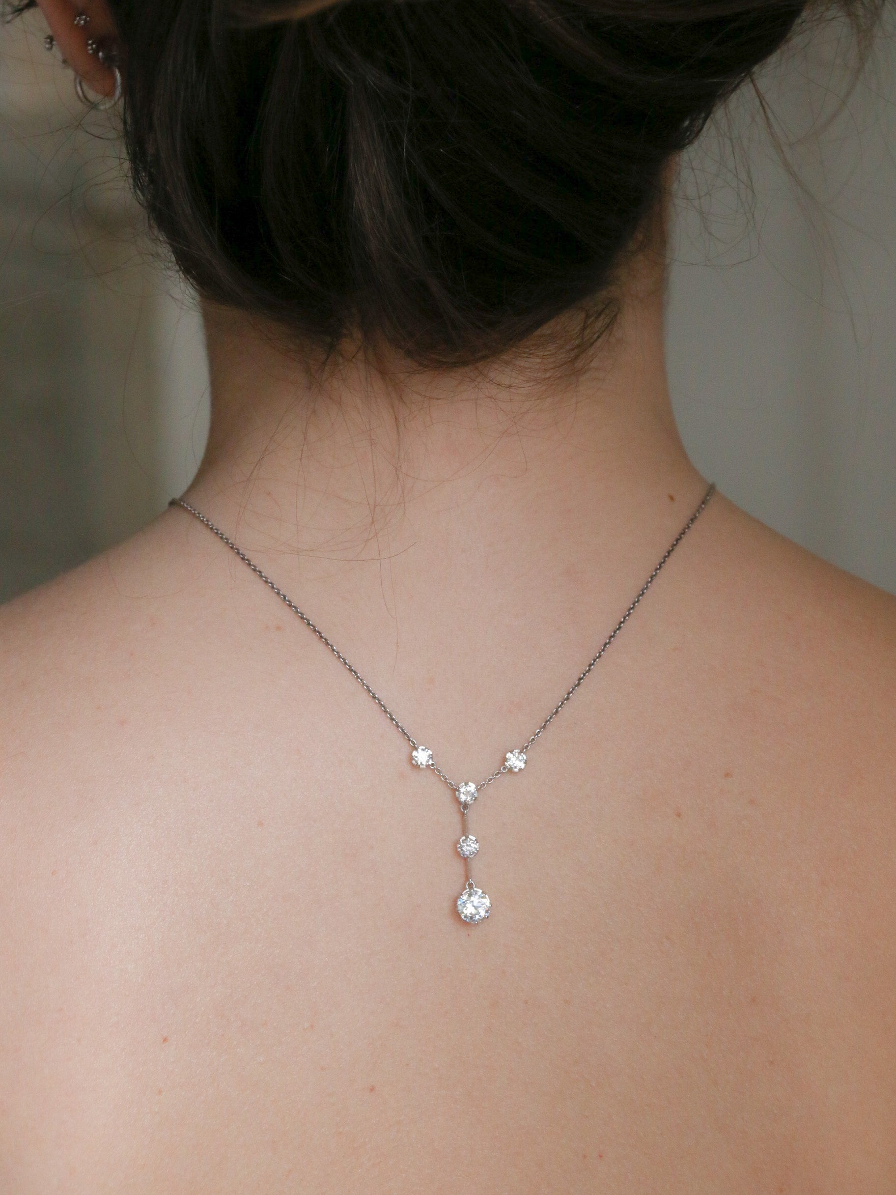 Collier Belle Epoque or diamants