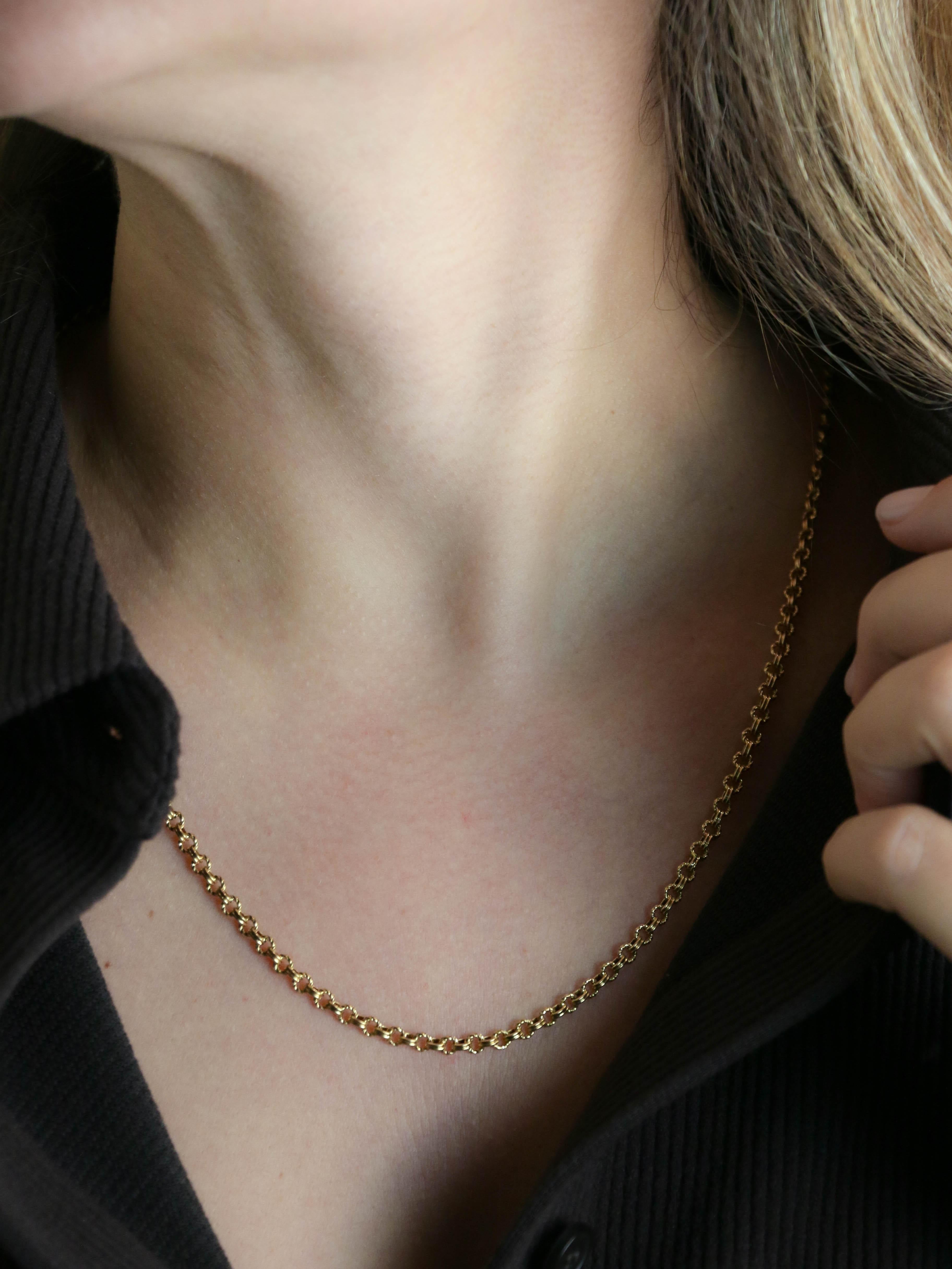 Collier Chaîne ancienne or jaune