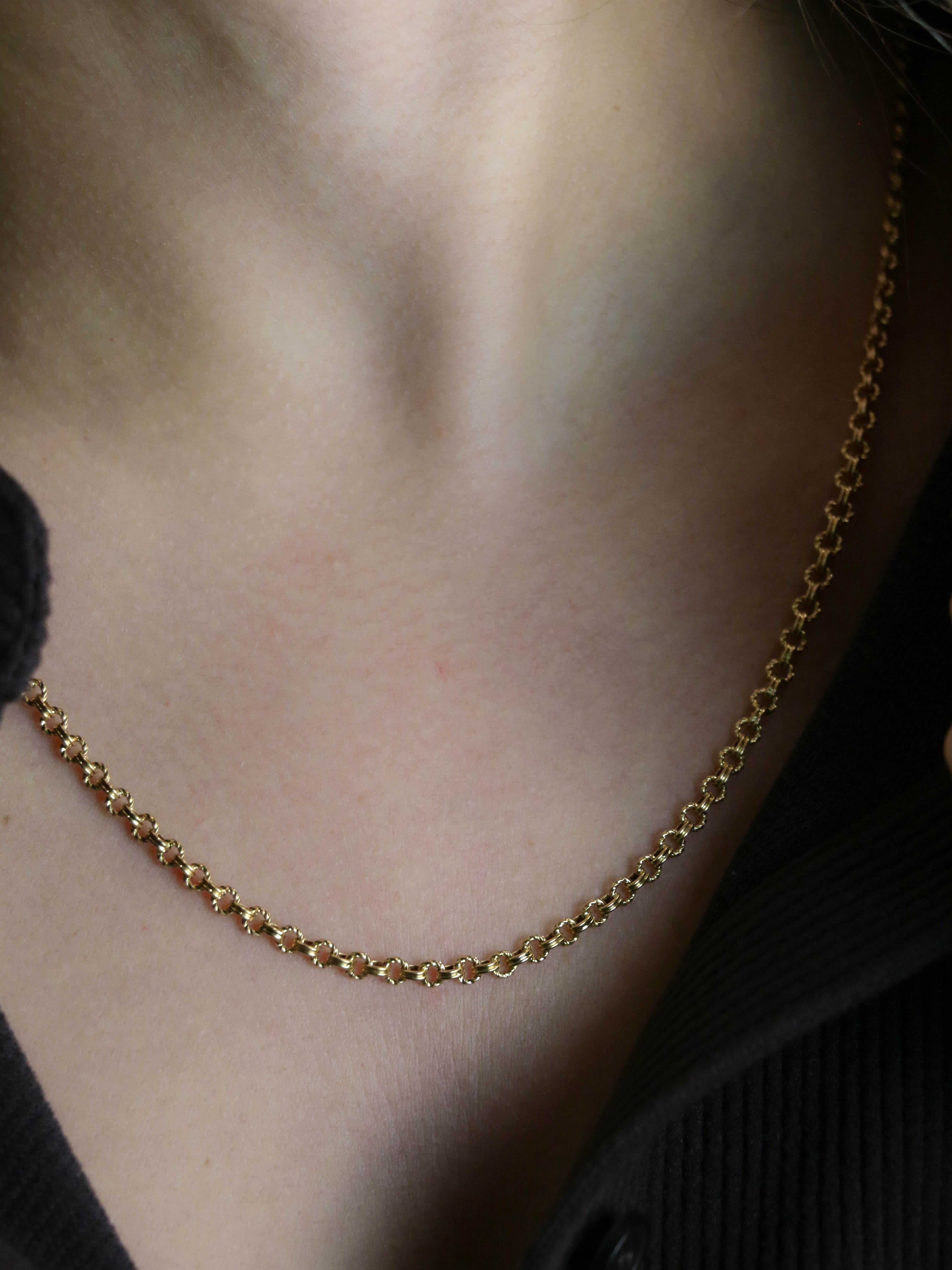 Collier Chaîne ancienne or jaune