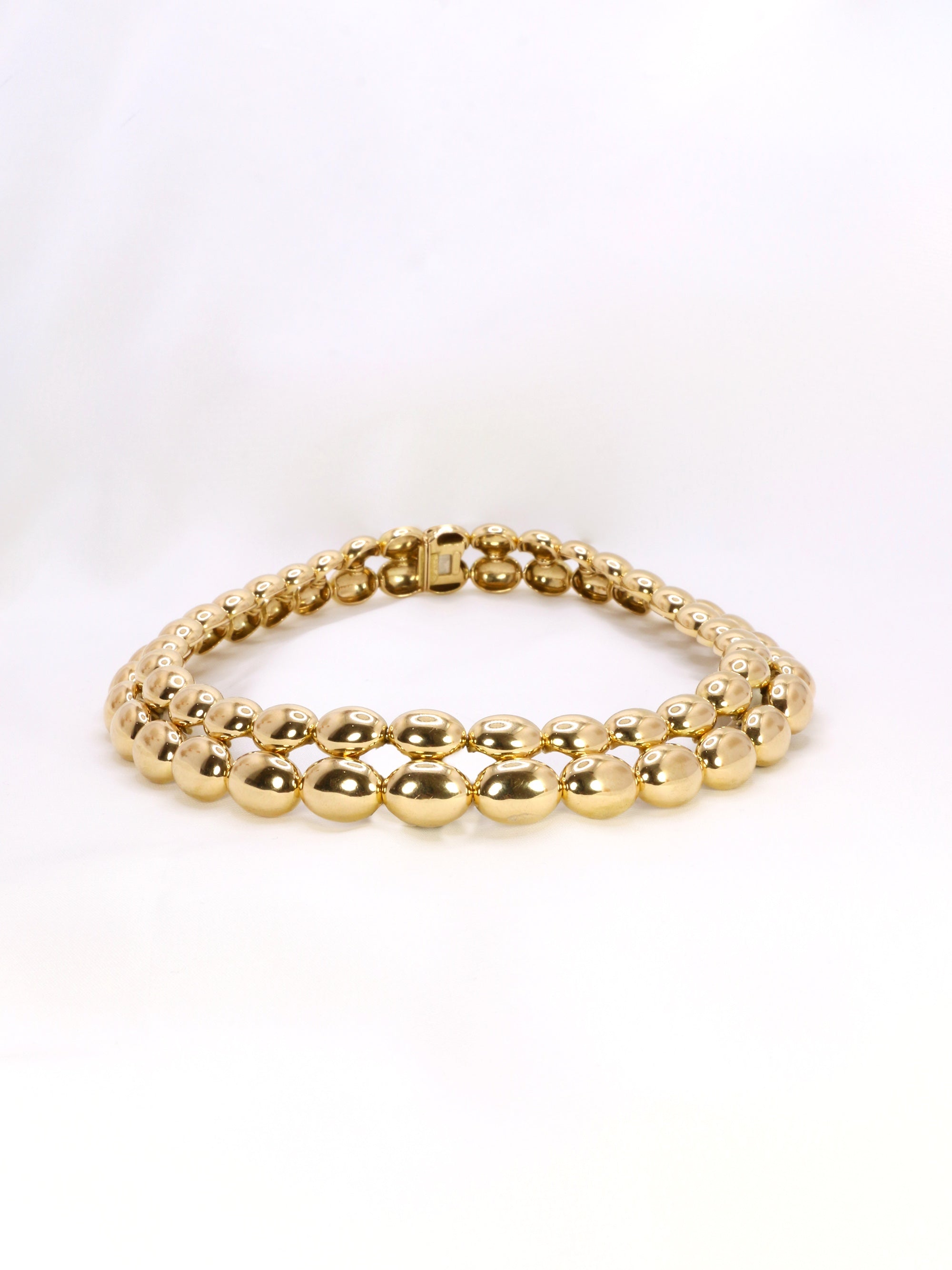 CHAUMET Collier vintage modèle Magellan double rang or jaune